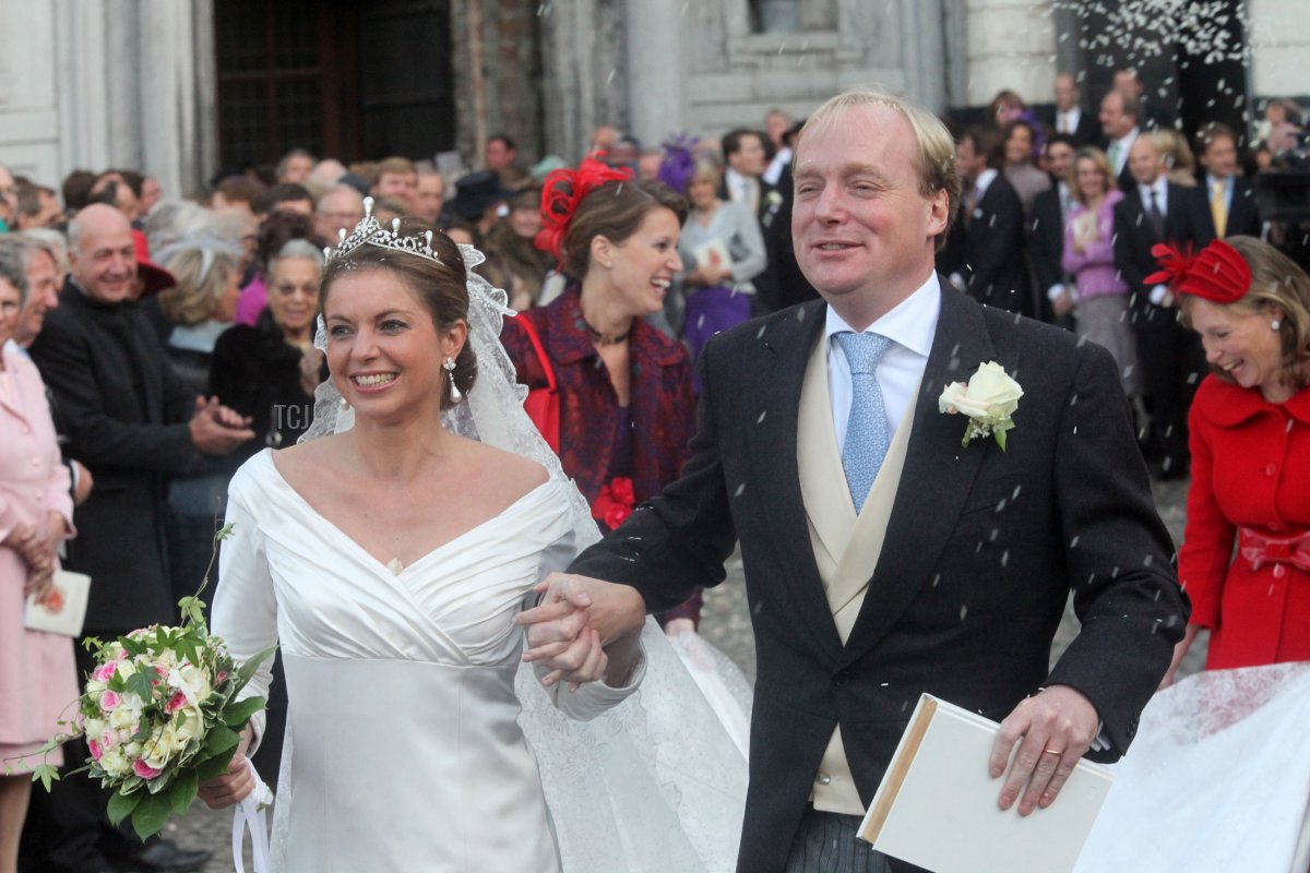 Annemarie Gualtherie van Weezel and Prince Carlos de Bourbon de Parme's royal wedding in Brussels, November 2010