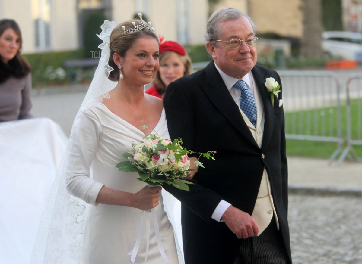 Annemarie Gualtherie van Weezel and Prince Carlos de Bourbon de Parme's royal wedding in Brussels, November 2010