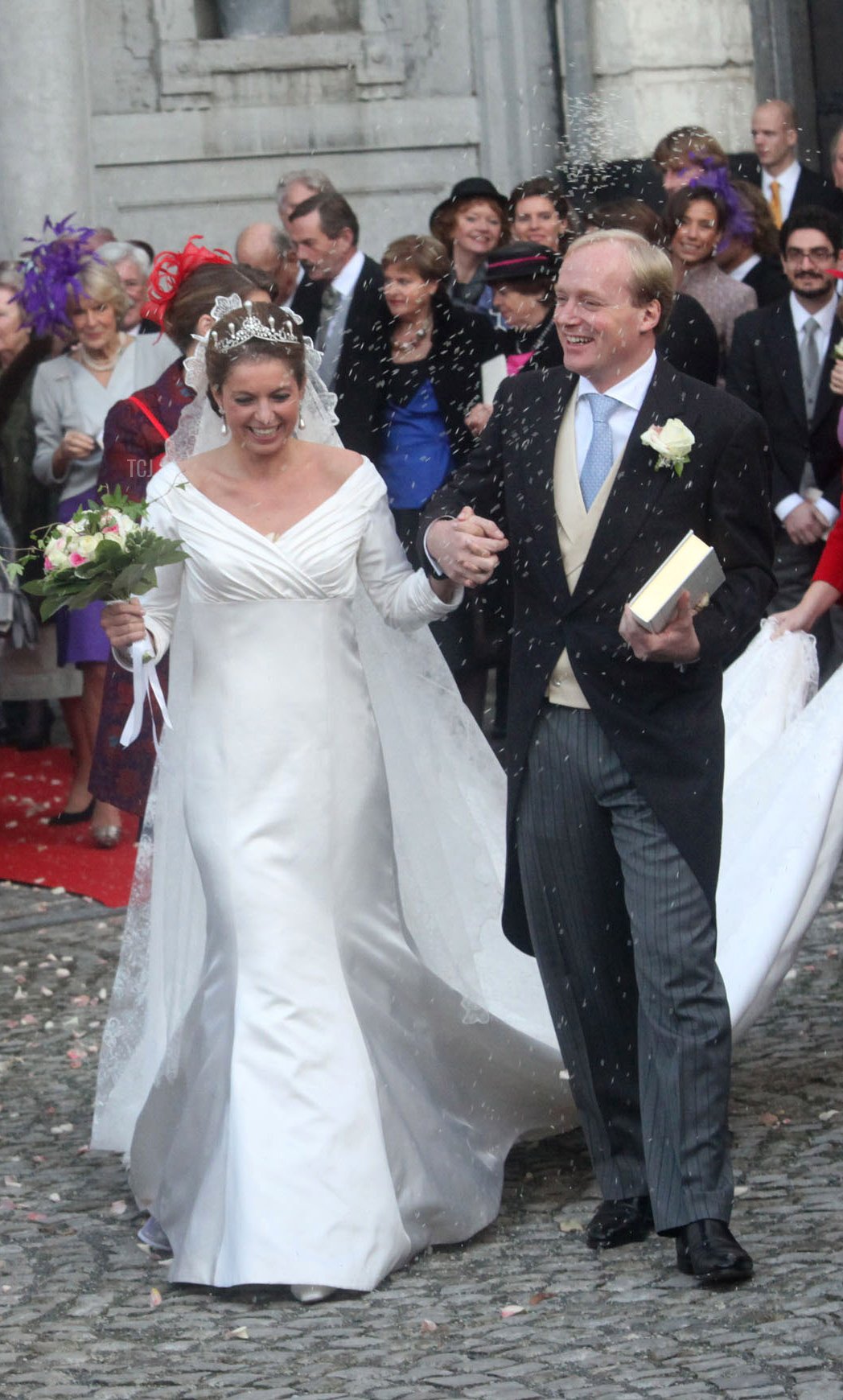 Annemarie Gualtherie van Weezel and Prince Carlos de Bourbon de Parme's royal wedding in Brussels, November 2010