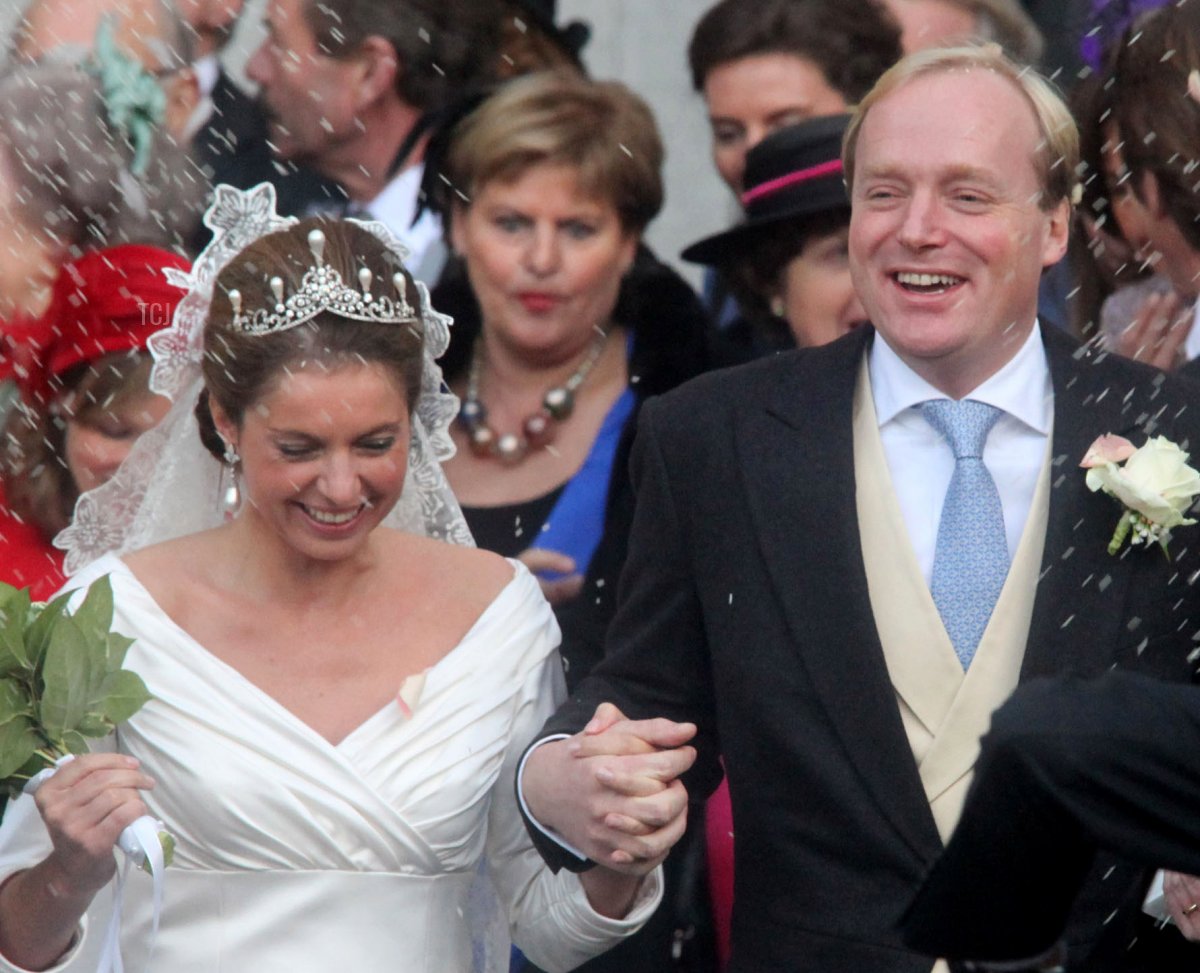 Annemarie Gualtherie van Weezel and Prince Carlos de Bourbon de Parme's royal wedding in Brussels, November 2010