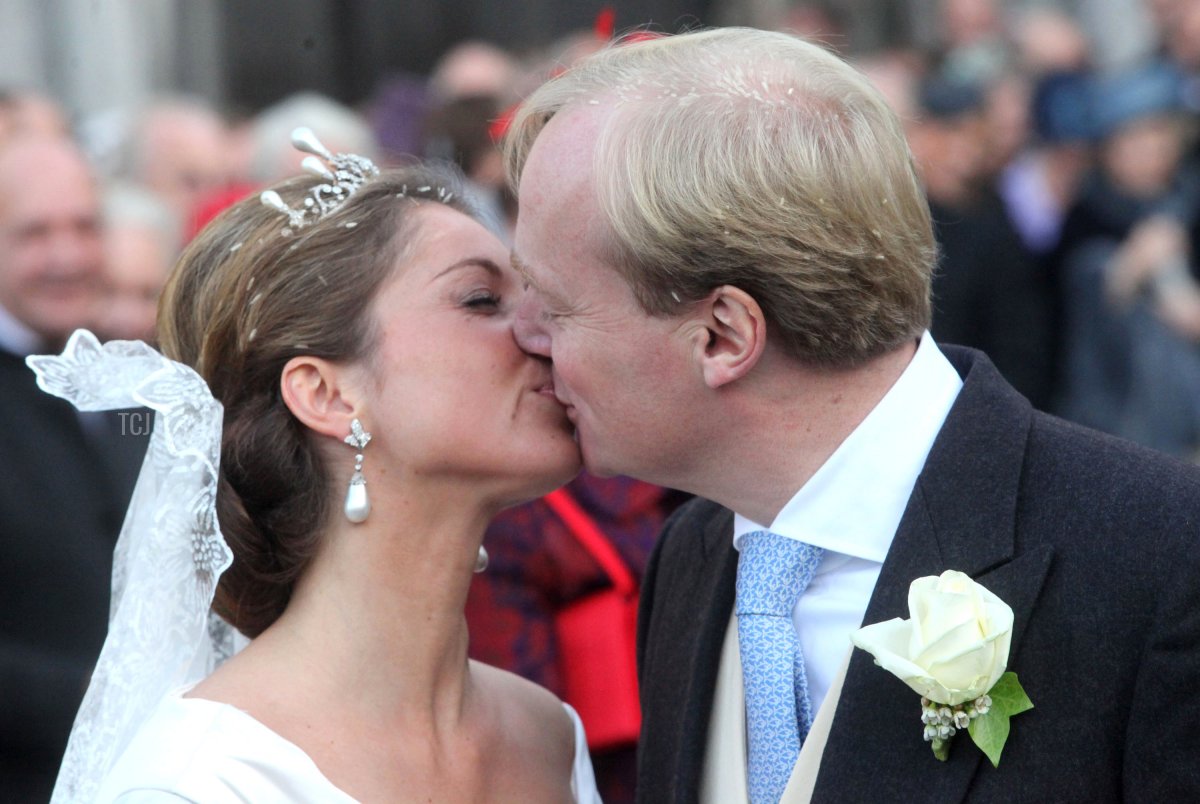 Annemarie Gualtherie van Weezel and Prince Carlos de Bourbon de Parme's royal wedding in Brussels, November 2010