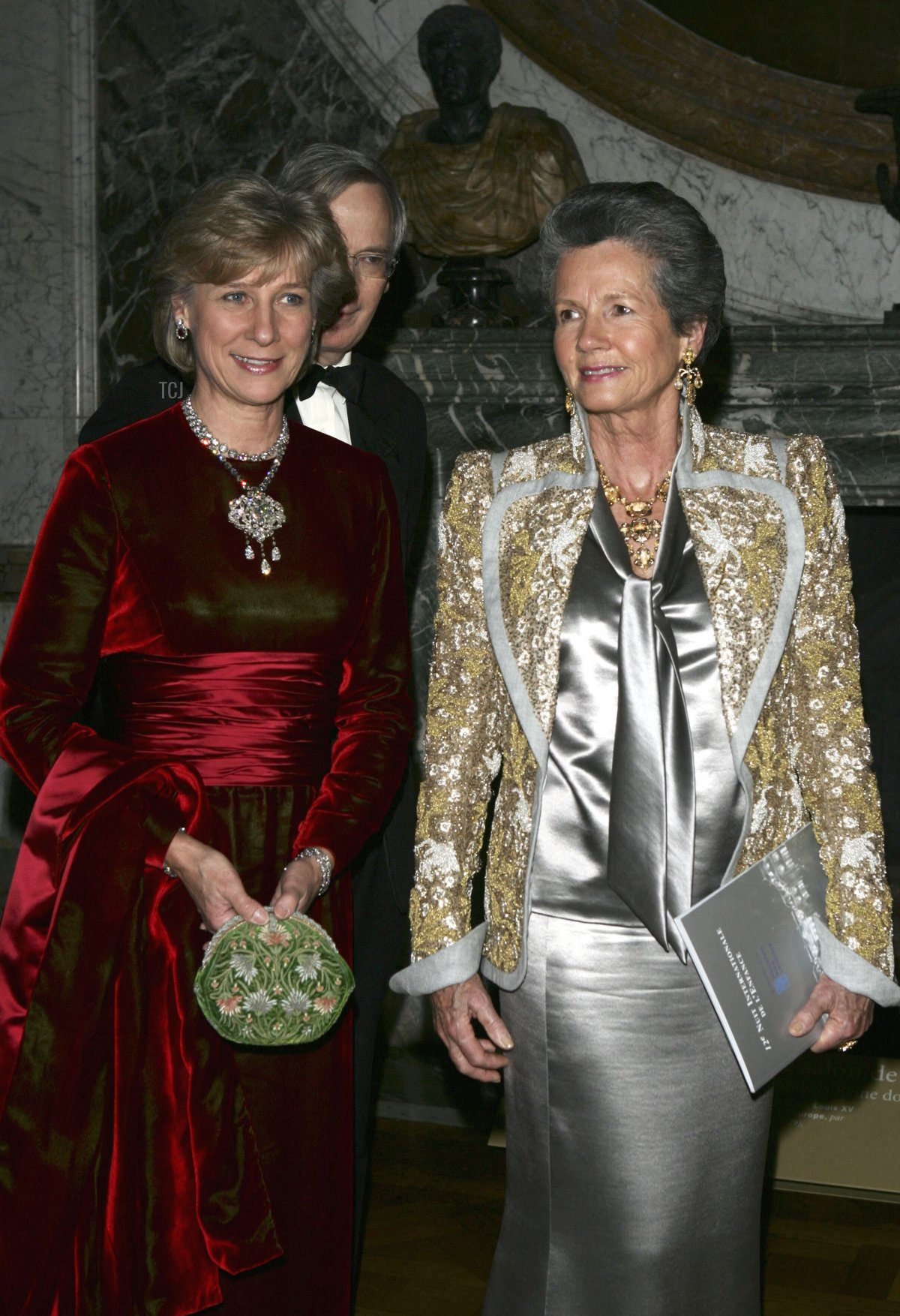 The Duchess of Gloucester and Anne-Aymone Giscard d'Estaing attend the Child Abuse Foundation Gala at the Castle of Versailles on December 6, 2004 in Versailles, France