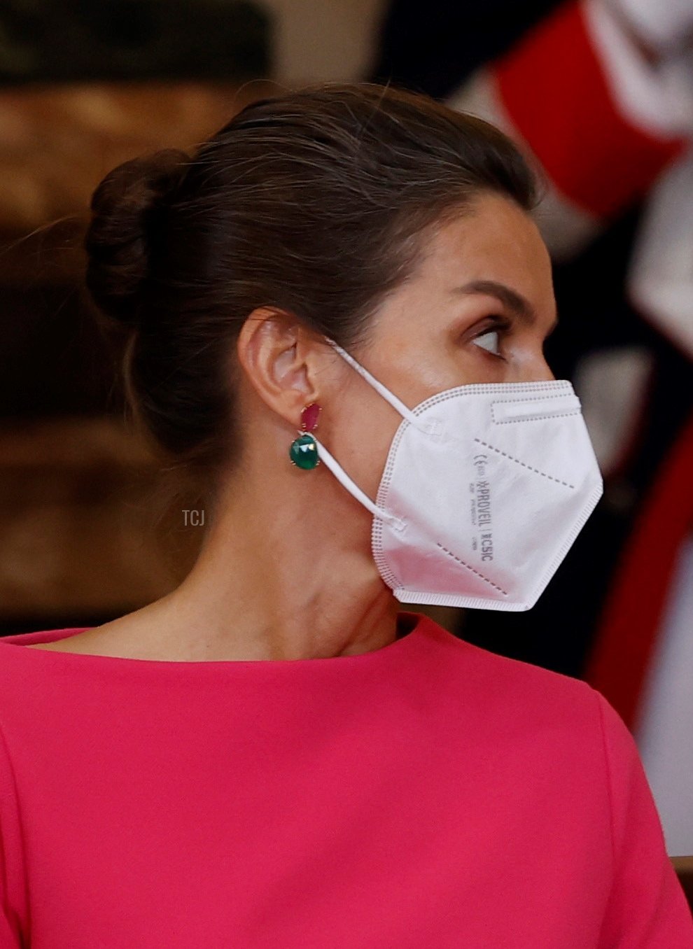 Princess Leonor, King Felipe of Spain, Queen Letizia of Spain and Princess Sofia attend the "Order of the Civil Merit" ceremony at the Royal Palace on June 18, 2021 in Madrid, Spain