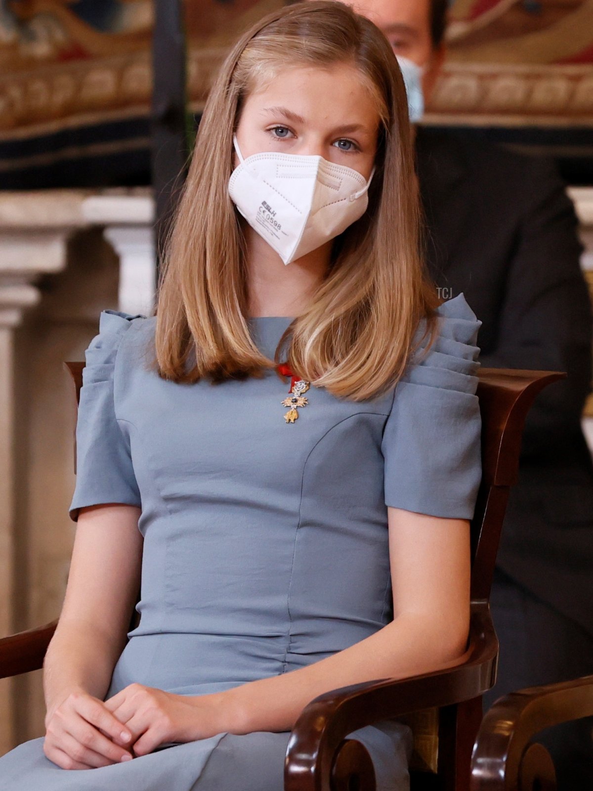 Princess Leonor, King Felipe of Spain, Queen Letizia of Spain and Princess Sofia attend the "Order of the Civil Merit" ceremony at the Royal Palace on June 18, 2021 in Madrid, Spain