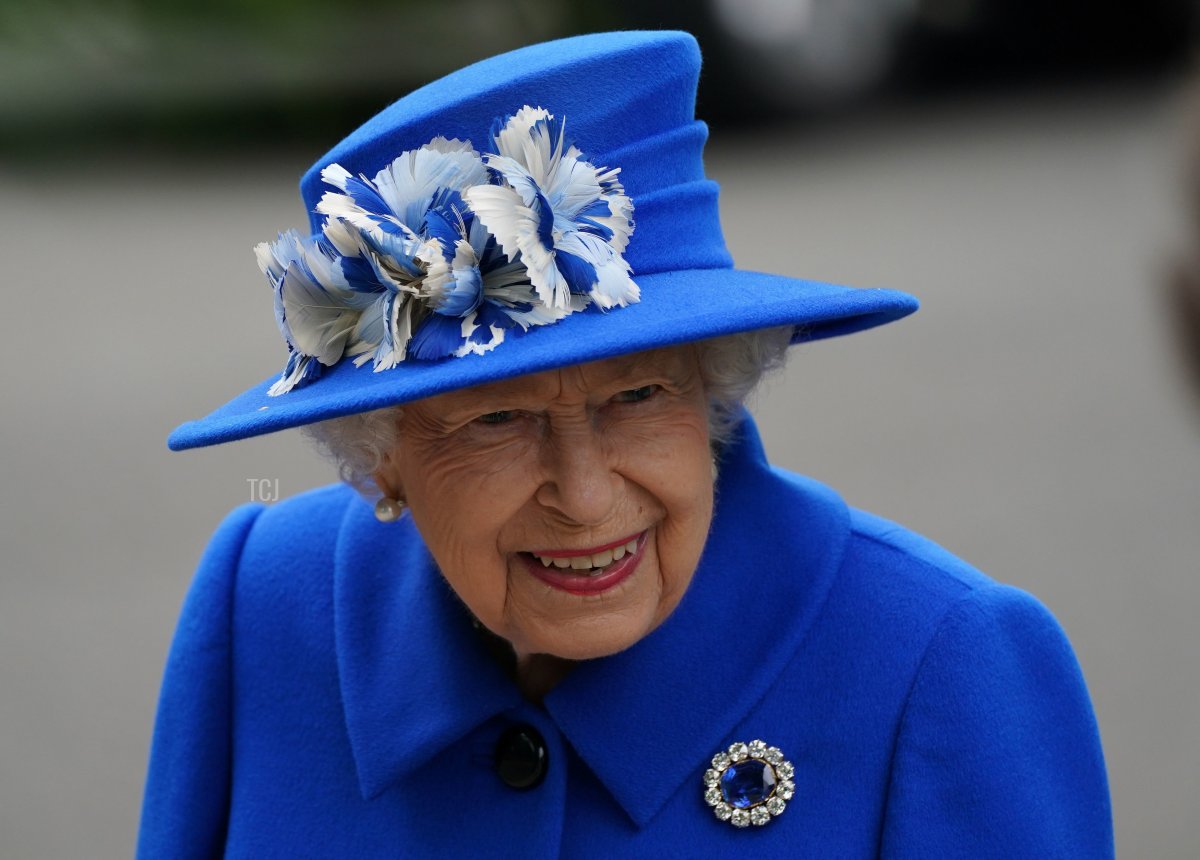 Queen Elizabeth II visits the Children's Wood Project, a community project in Glasgow as part of her traditional trip to Scotland for Holyrood Week on June 30, 2021 in Glasgow, Scotland