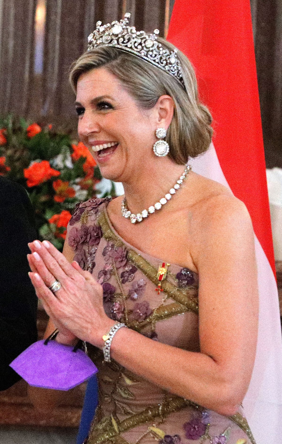 King Willem-Alexander of The Netherlands and Queen Maxima of The Netherlands attend a banquet at Bellevue Palace on July 5, 2021 in Berlin, Germany