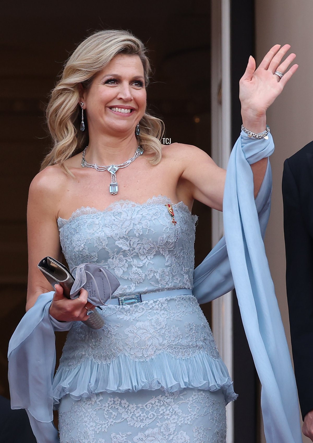 King Willem-Alexander and Queen Maxima of the Netherlands arrive at the Konzerthaus am Gendarmenmarkt on July 06, 2021 in Berlin, Germany