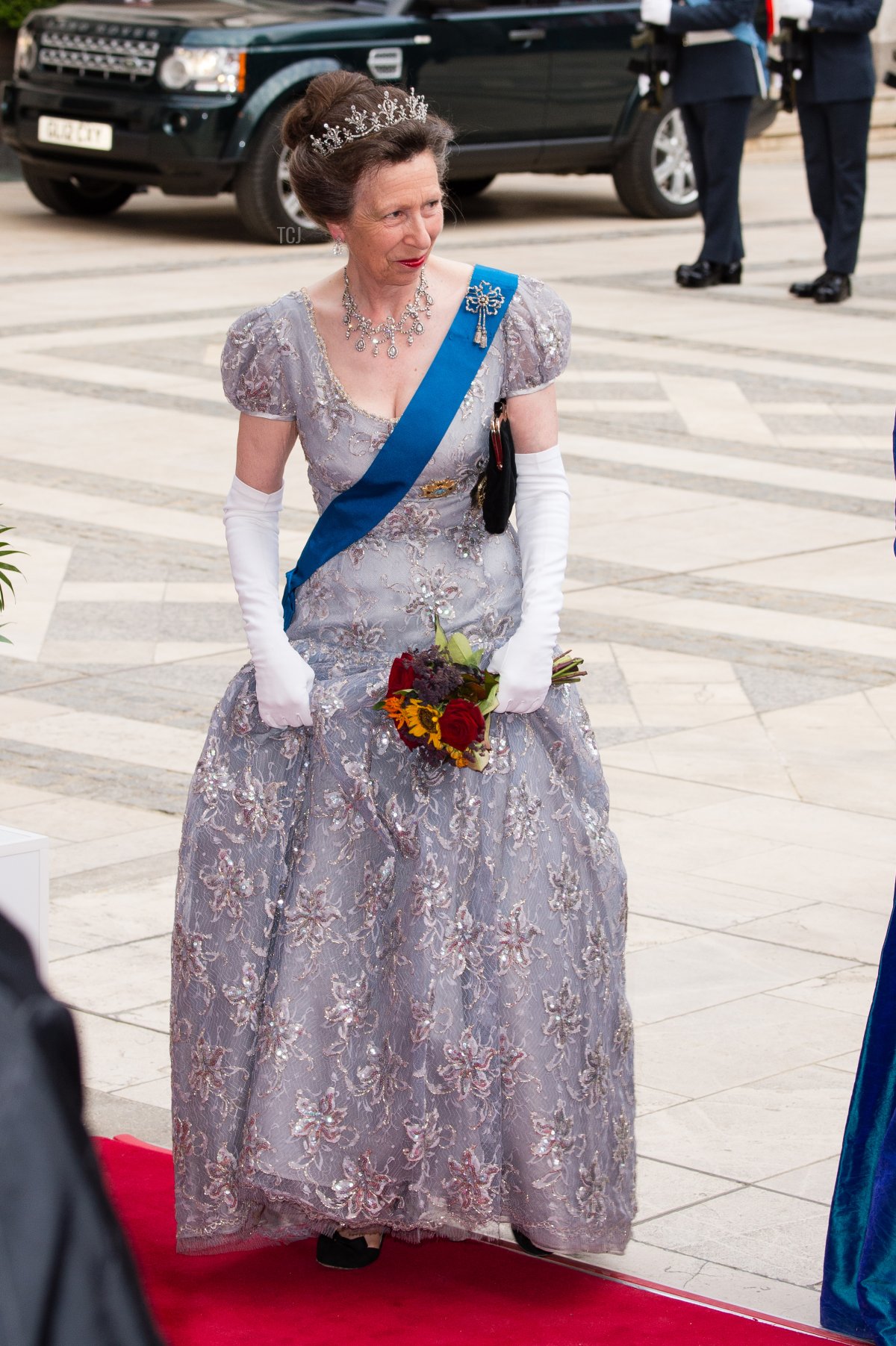 Princess Anne, Princess Royal attends the Lord Mayor's Banquet at the Guildhall during a State visit by the King and Queen of Spain on July 13, 2017 in London, England