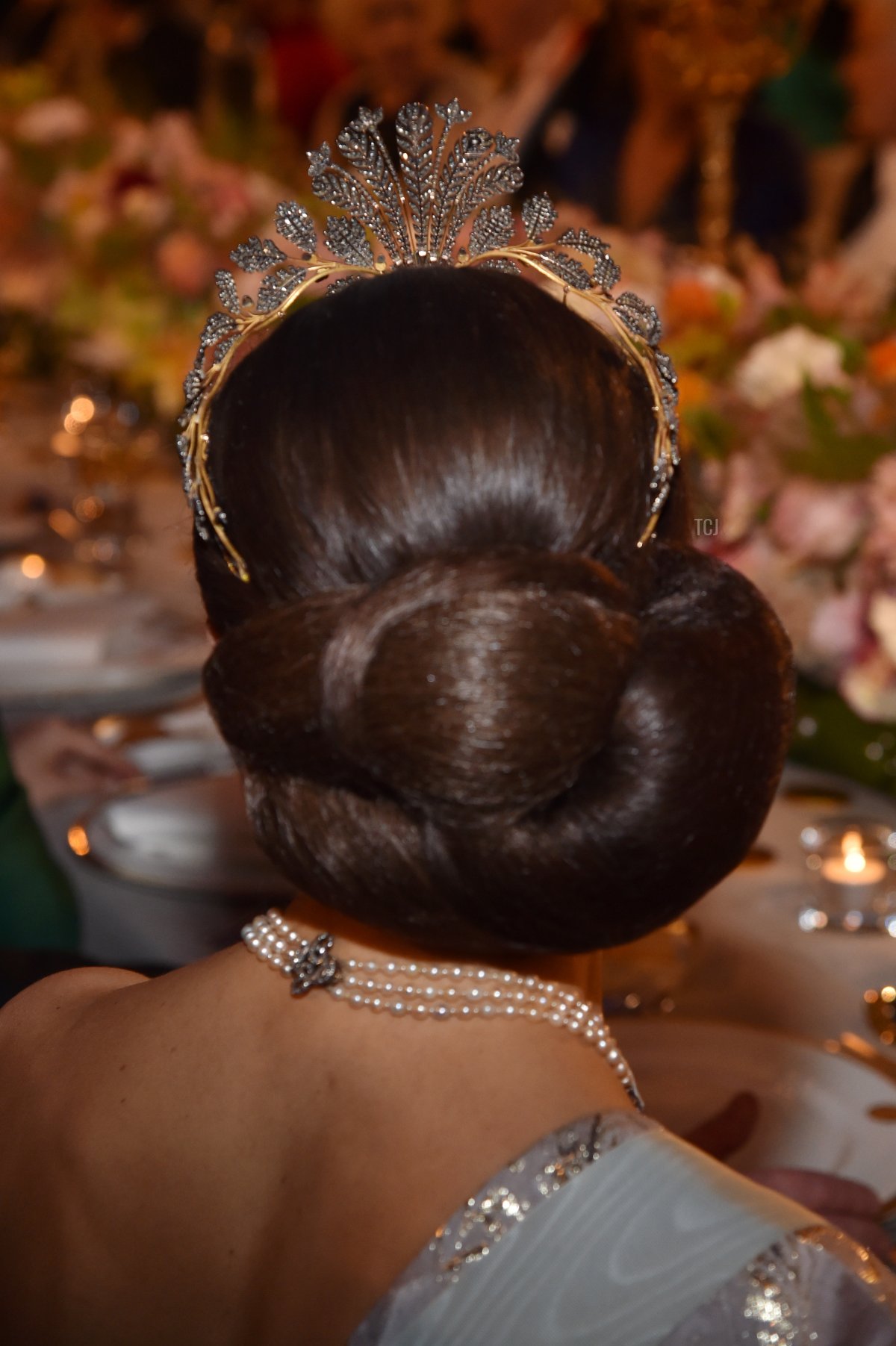 Sweden's Crown Princess Victoria attends the 2016 Nobel Banquet at the Stockholm City Hall on December 10, 2016 in Stockholm, Sweden