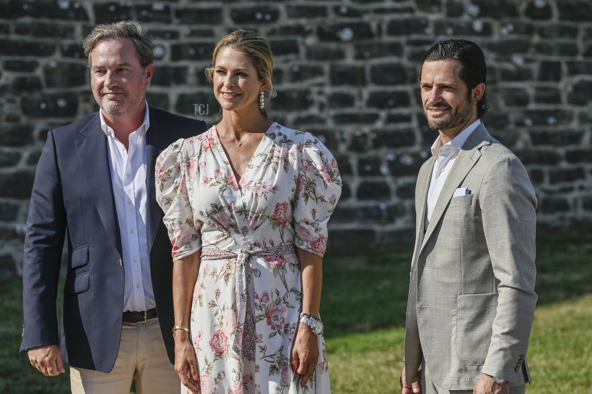 Crown Princess Victoria's 44th birthday celebrations at Borgholm's castle ruins on July 14, 2021 in Borgholm, Sweden