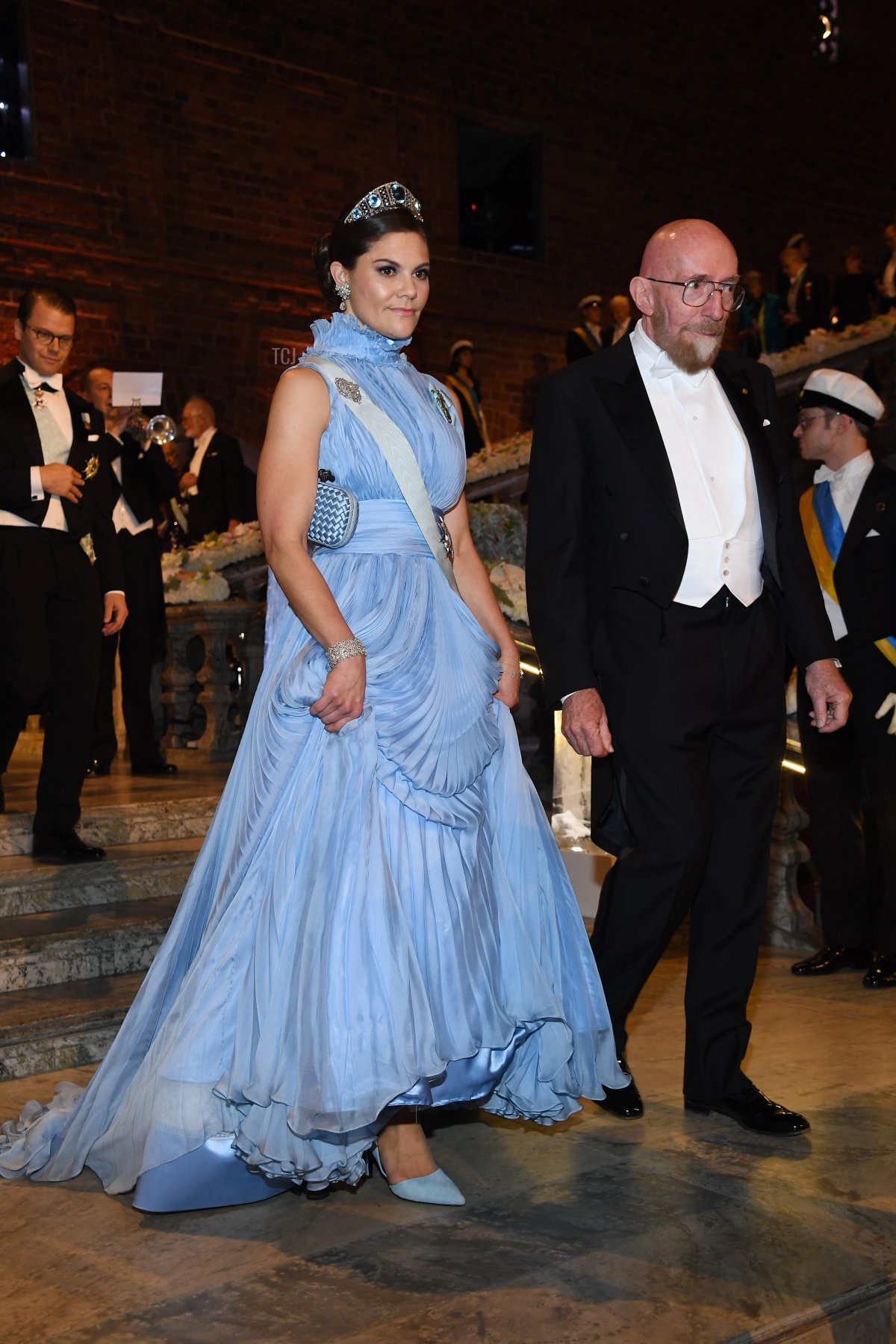Crown Princess Victoria of Sweden attends the Nobel Prize Awards Ceremony and Banquet on December 10, 2017 in Stockholm, Sweden