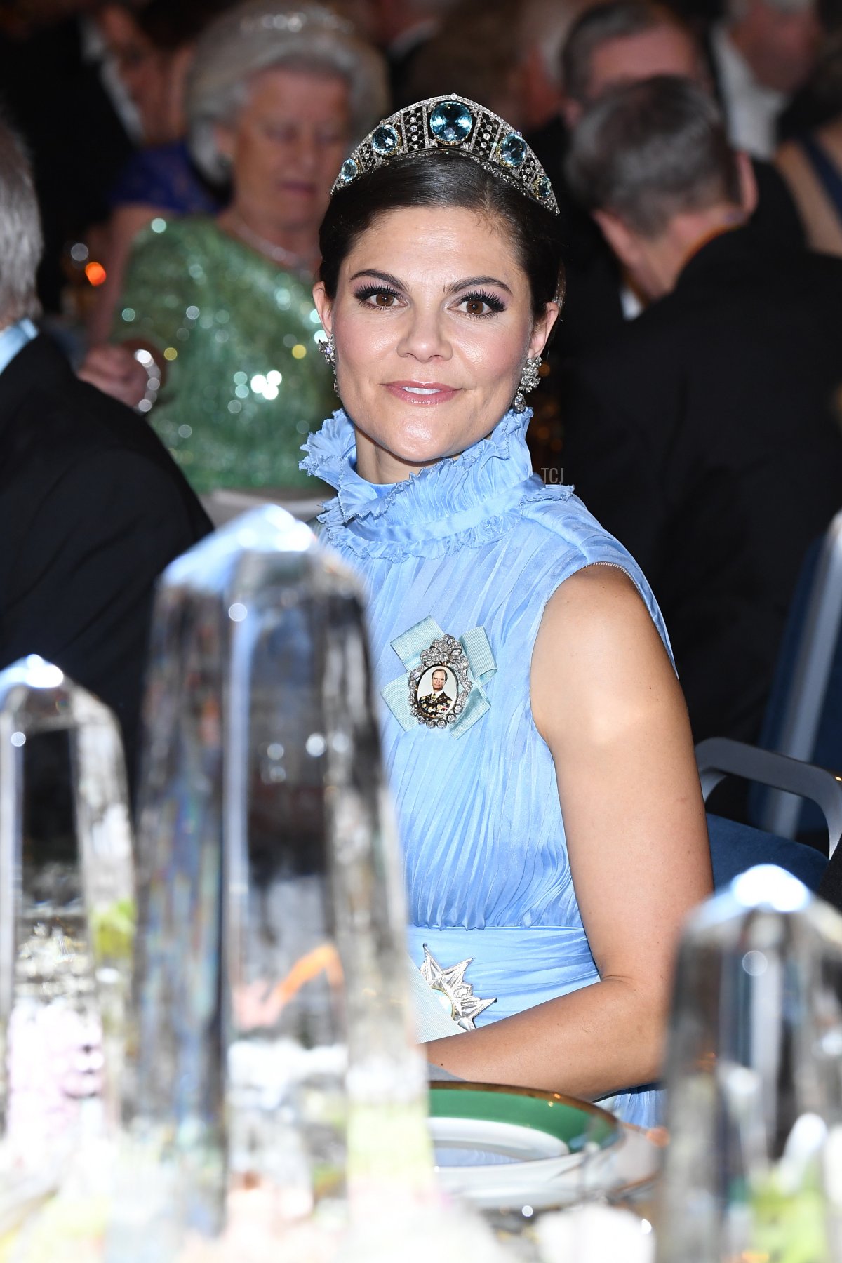Crown Princess Victoria of Sweden attends the Nobel Prize Awards Ceremony and Banquet on December 10, 2017 in Stockholm, Sweden