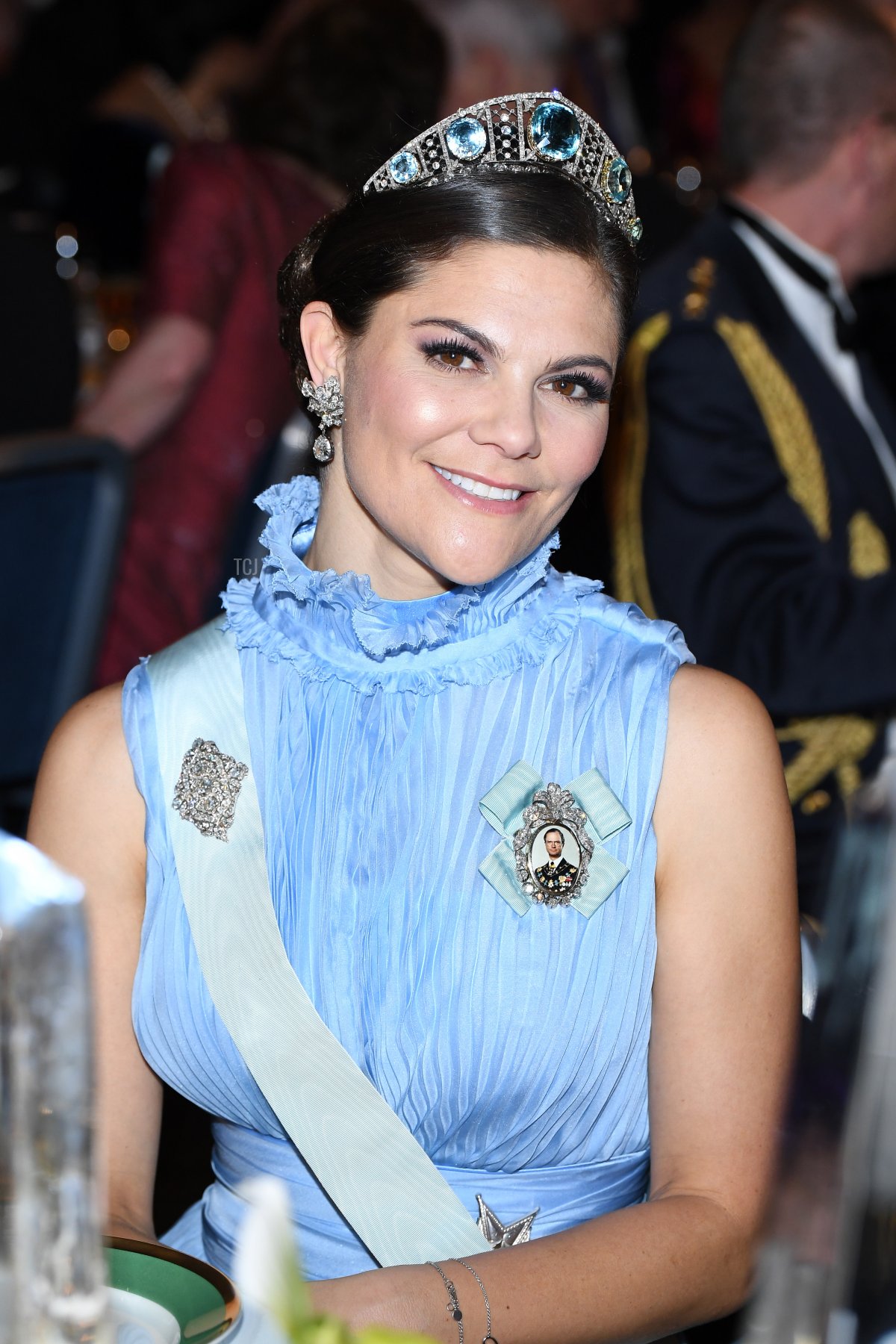 Crown Princess Victoria of Sweden attends the Nobel Prize Awards Ceremony and Banquet on December 10, 2017 in Stockholm, Sweden