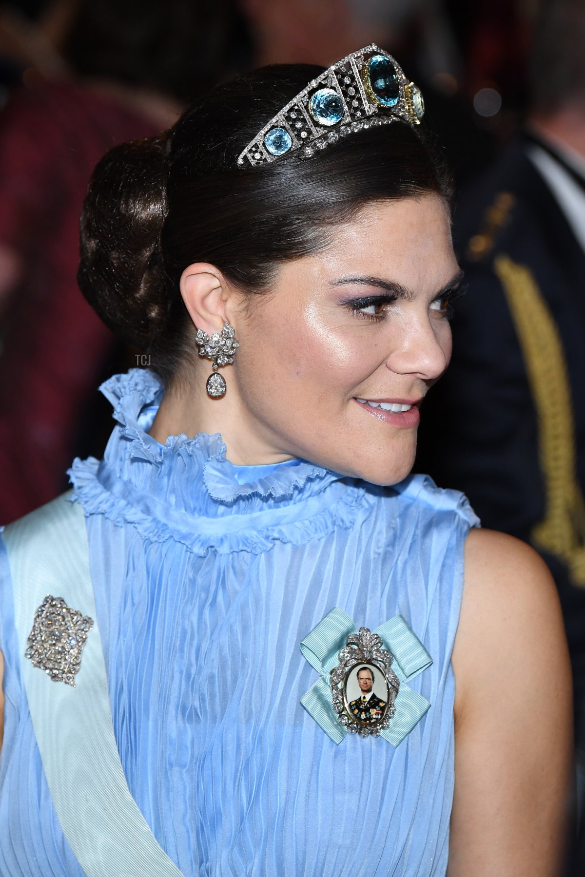 Crown Princess Victoria of Sweden attends the Nobel Prize Awards Ceremony and Banquet on December 10, 2017 in Stockholm, Sweden