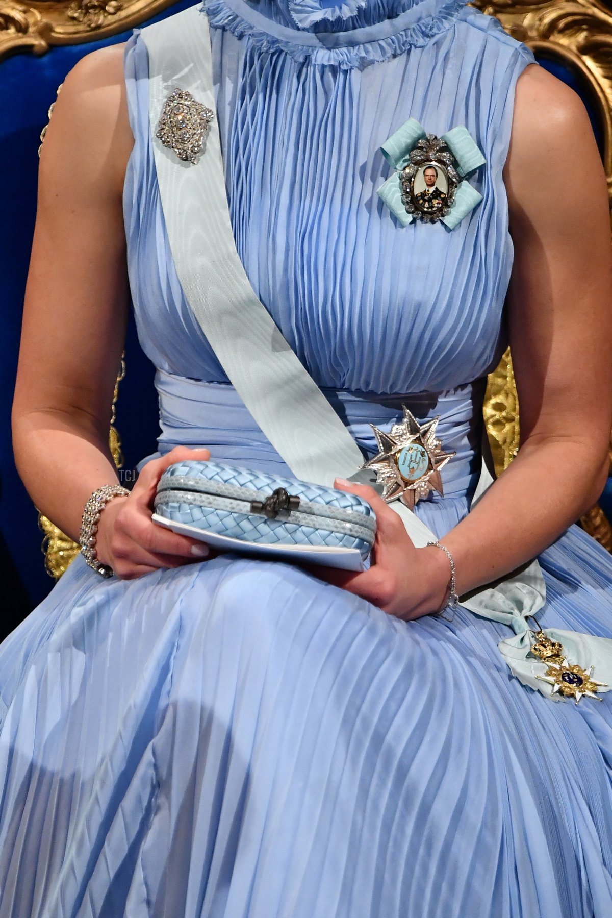 Crown Princess Victoria of Sweden attends the Nobel Prize Awards Ceremony and Banquet on December 10, 2017 in Stockholm, Sweden