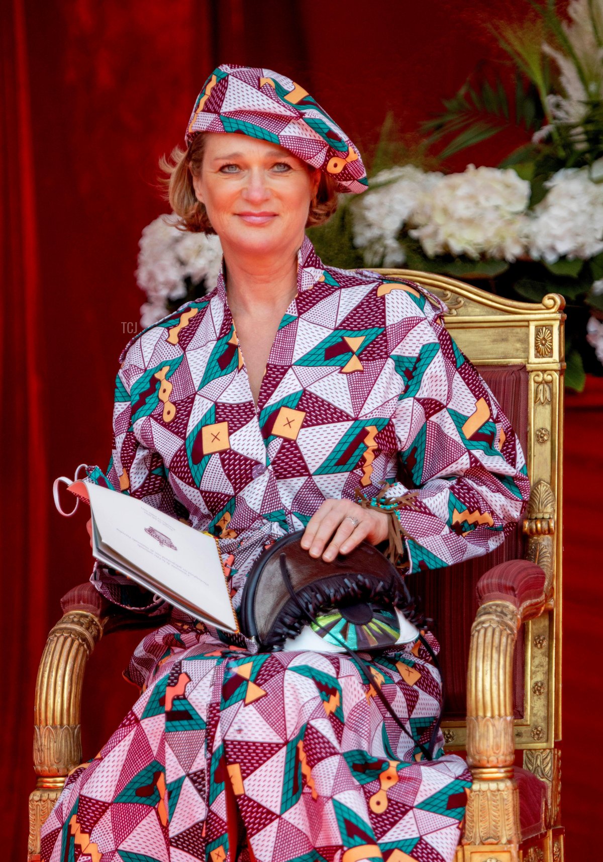 Princess Delphine of Belgium attends the military parade in Brussels on National Day, July 21, 2021