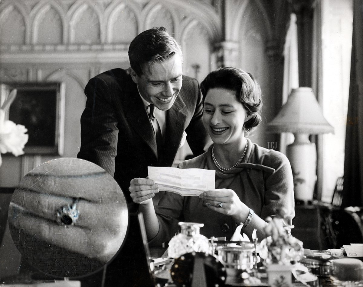 Princess Margaret and Antony Armstrong-Jones at the time of their engagement in 1960