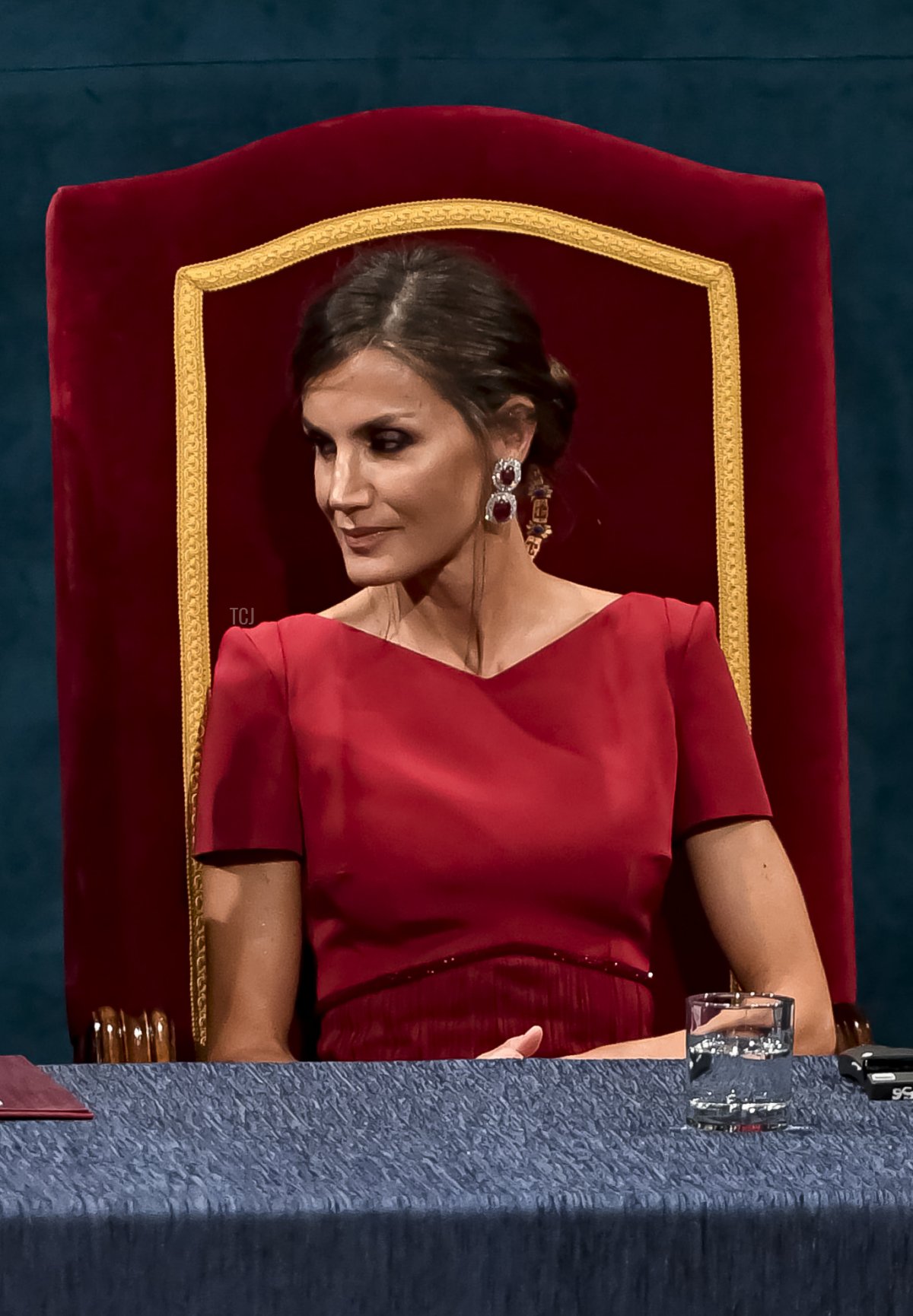 King Felipe of Spain and Queen Letizia of Spain attend the Princesa de Asturias Awards 2019 ceremony at the Campoamor Theater on October 18, 2019 in Oviedo, Spain