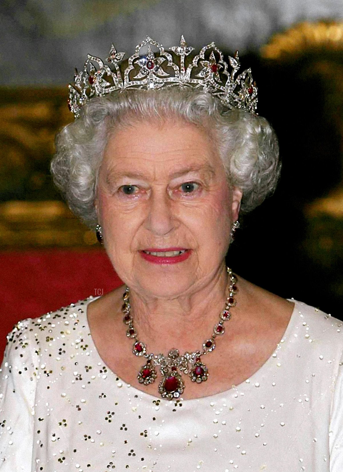 Britain's Queen Elizabeth II attends a State Banquet at the Palace in Malta, Wednesday 23 November 2005