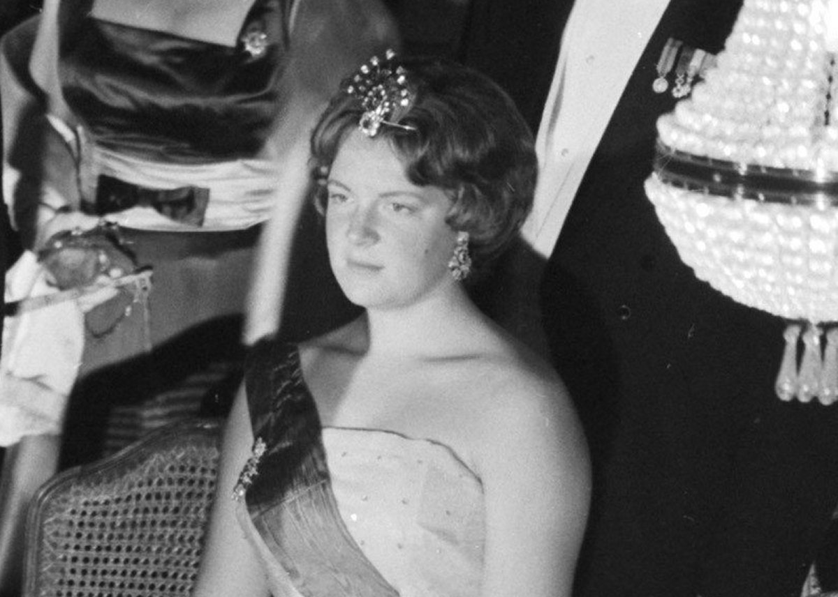 Princess Irene of the Netherlands attends a gala during the Belgian state visit, July 1959