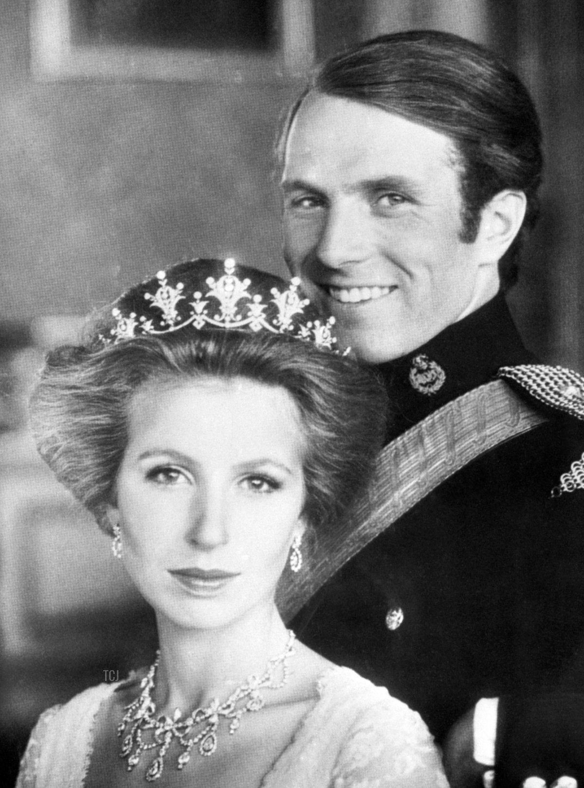 Engagement portrait of Princess Anne and Mark Phillips, 1973