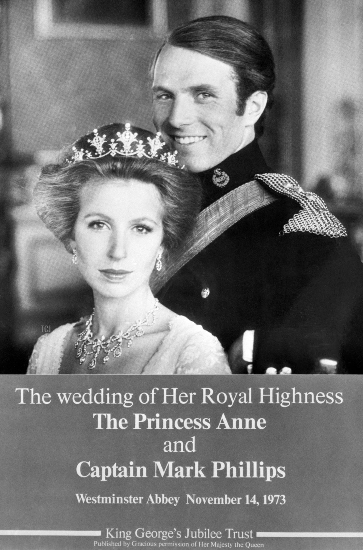 Engagement portrait of Princess Anne and Mark Phillips, 1973