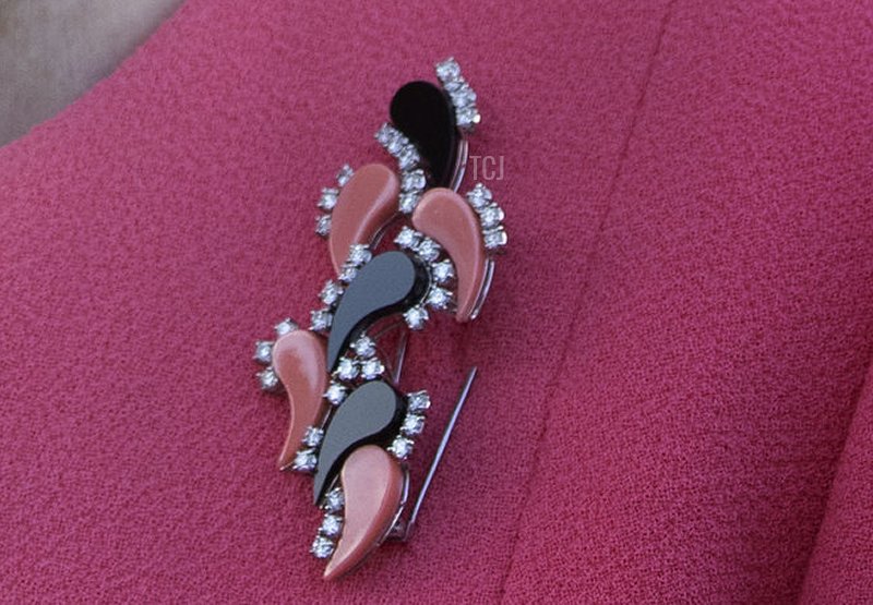 Britain's Queen Elizabeth II attends a garden party at the Palace of Holyroodhouse in Edinburgh on July 3, 2019