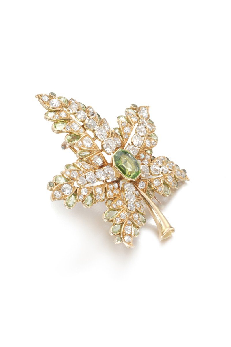 René Boivin, Peridot and diamond brooch