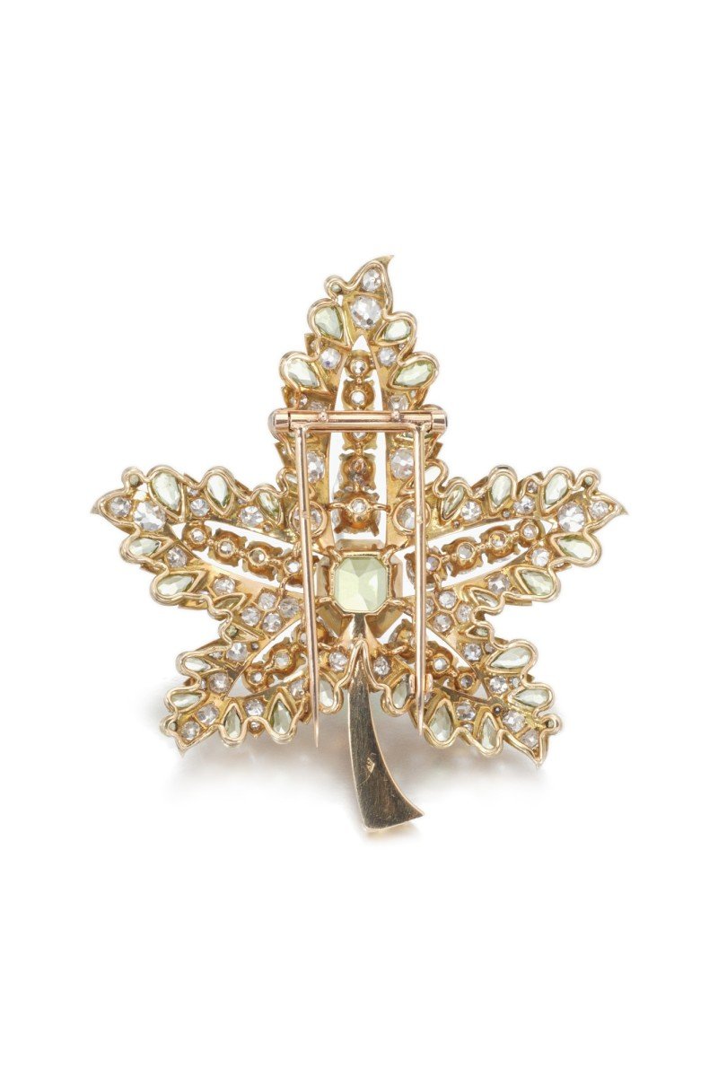 René Boivin, Peridot and diamond brooch