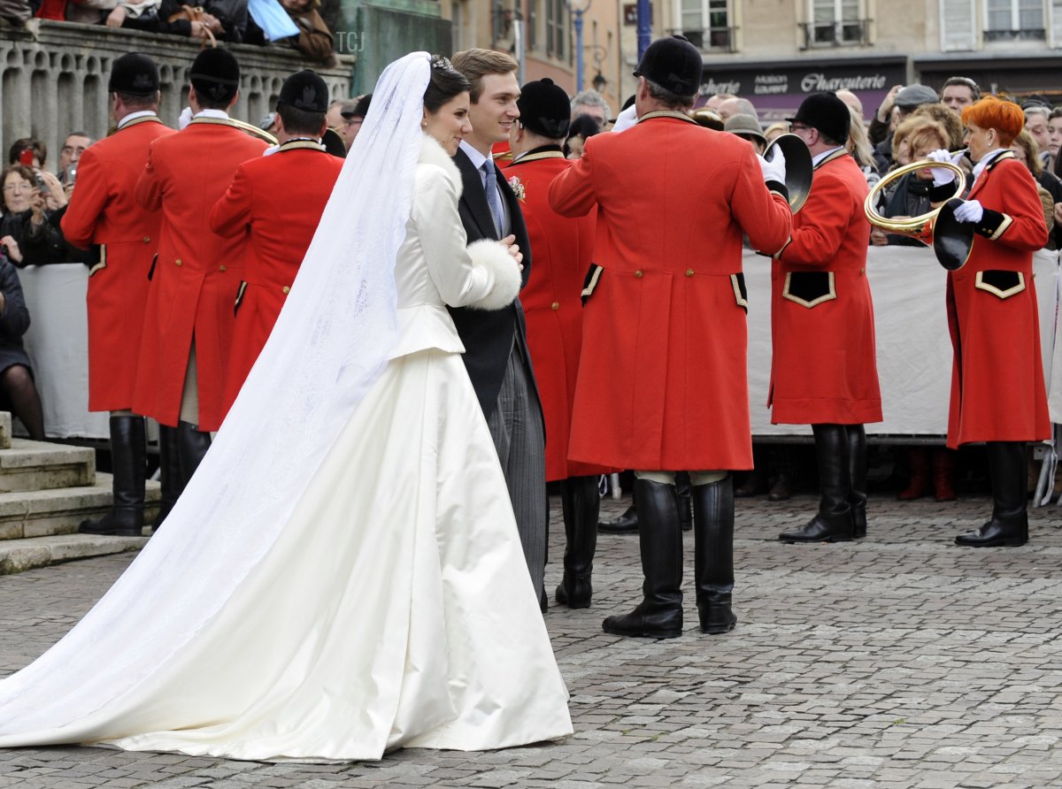 Archduke Christoph of Austria and Adelaide Drape-Frisch on their wedding day, Dec 2012