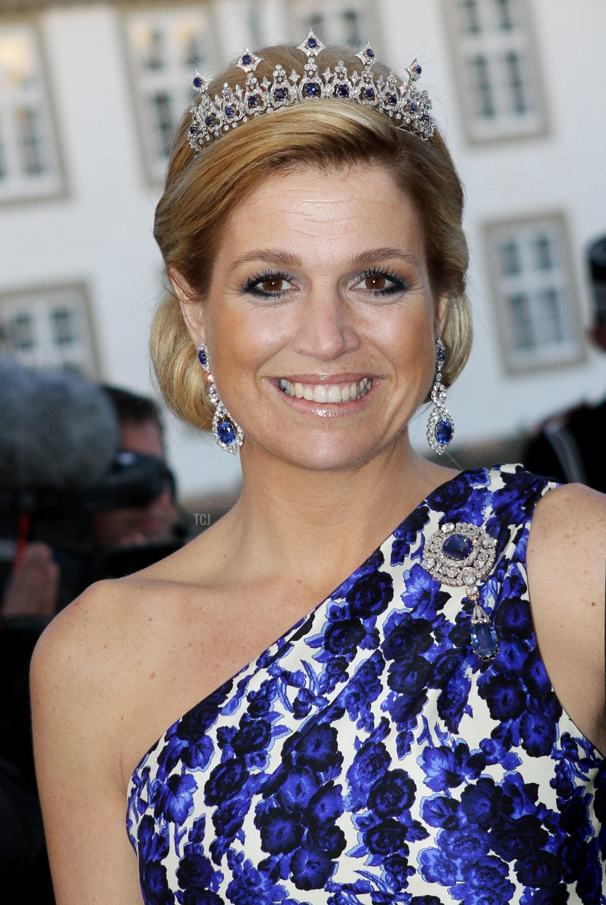 Princess Maxima of the Netherlands attends the gala dinner on the occasion of the celebration of the 70th birthday of Danish Queen Margrethe, Fredensborg Palace, Denmark, 16 April 2010
