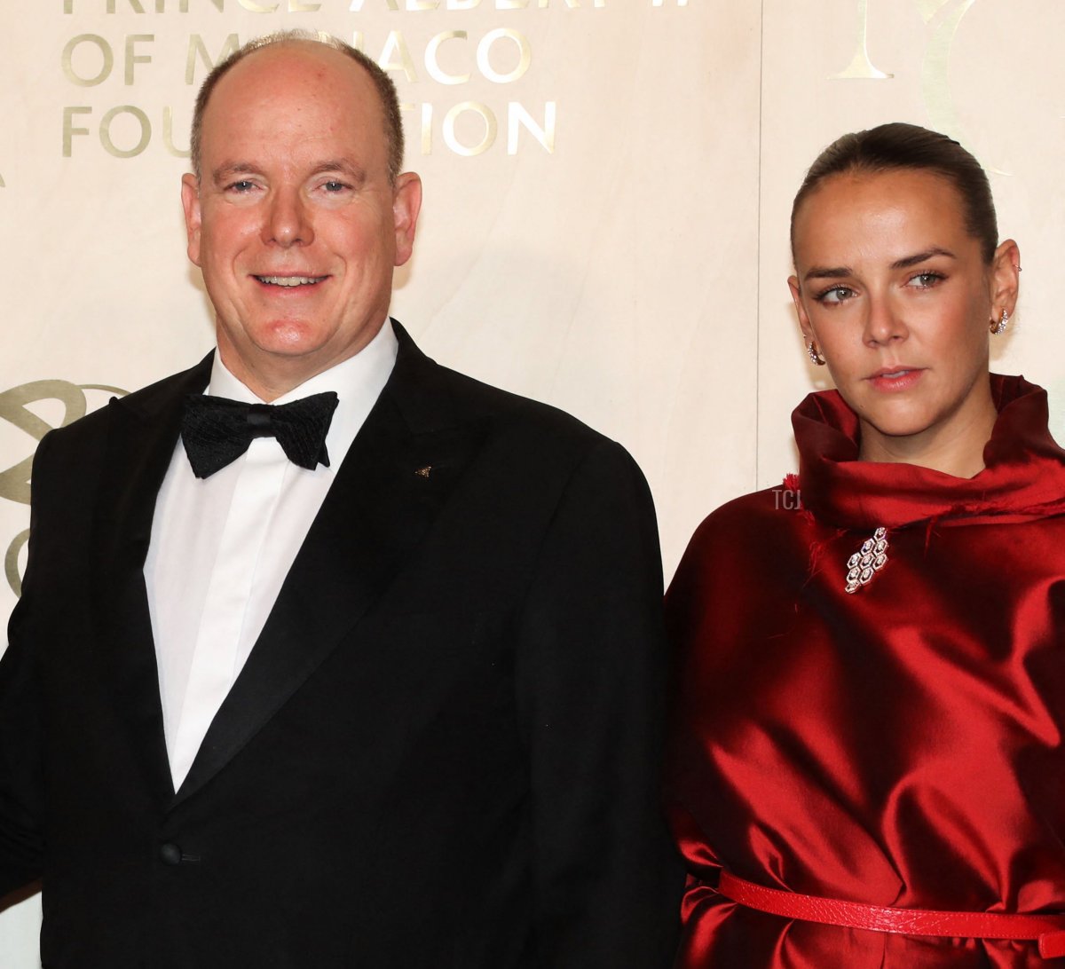 Prince's Albert II of Monaco and Pauline Ducruet pose during the photocall ahead of the 2021 Monte-Carlo Gala for Planetary Health at the Palais de Monaco, in Monaco, on September 23, 2021