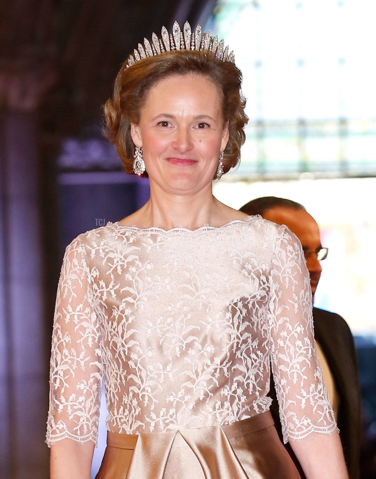 Hereditary Prince Alois and Hereditary Princess Sophie of Liechtenstein arrive on April 29, 2013 to attend a dinner at the National Museum (Rijksmuseum) in Amsterdam hosted by Queen Beatrix of the Netherlands on the eve of her abdication