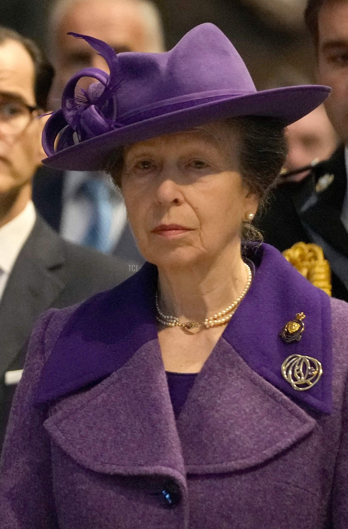 Britain's Queen Elizabeth II (L) and Britain's Princess Anne, Princess Royal (R) attend a Service of Thanksgiving to mark the Centenary of the Royal British Legion at Westminster Abbey in London on October 12, 2021