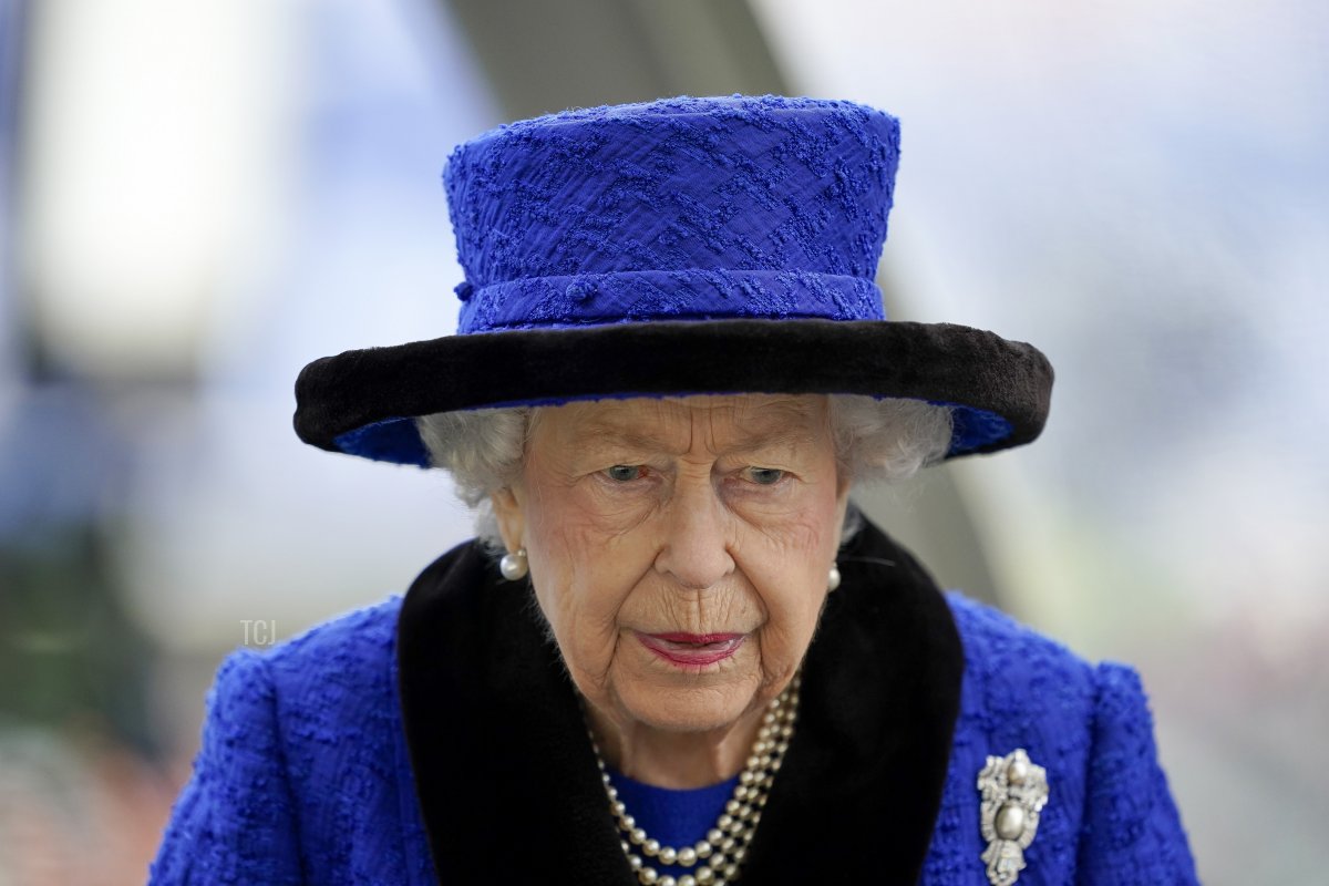 Queen Elizabet II during the Qipco British Champions Day at Ascot Racecourse on October 16, 2021 in Ascot, England