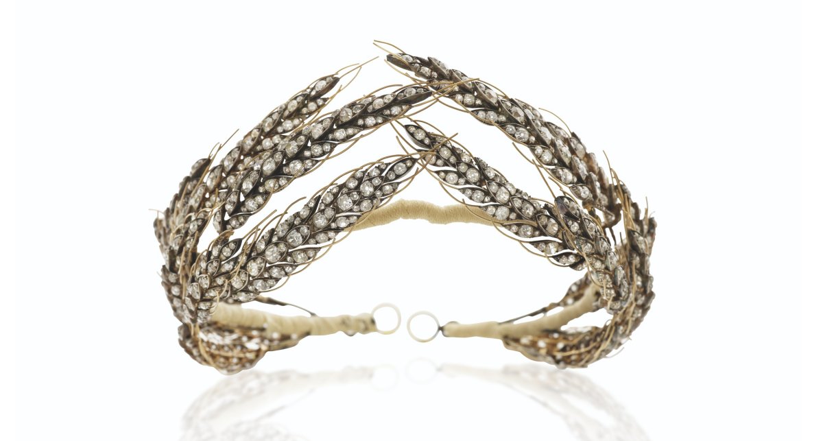 Nitot Early 19th Century Diamonds "Ears of Wheat" Tiara