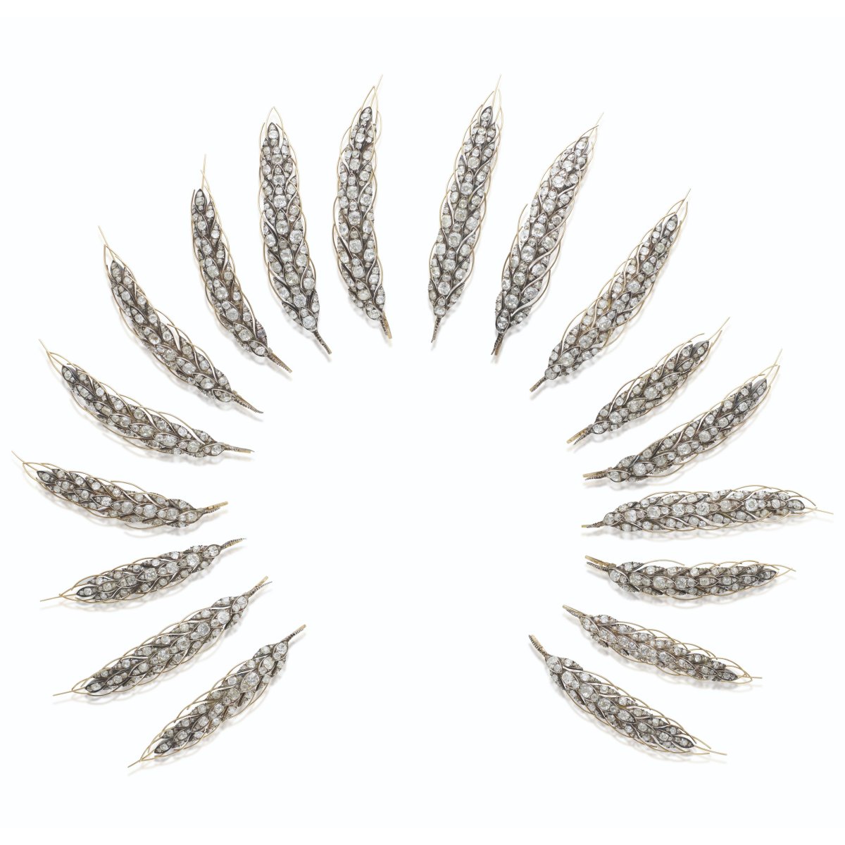 Nitot Early 19th Century Diamonds "Ears of Wheat" Tiara