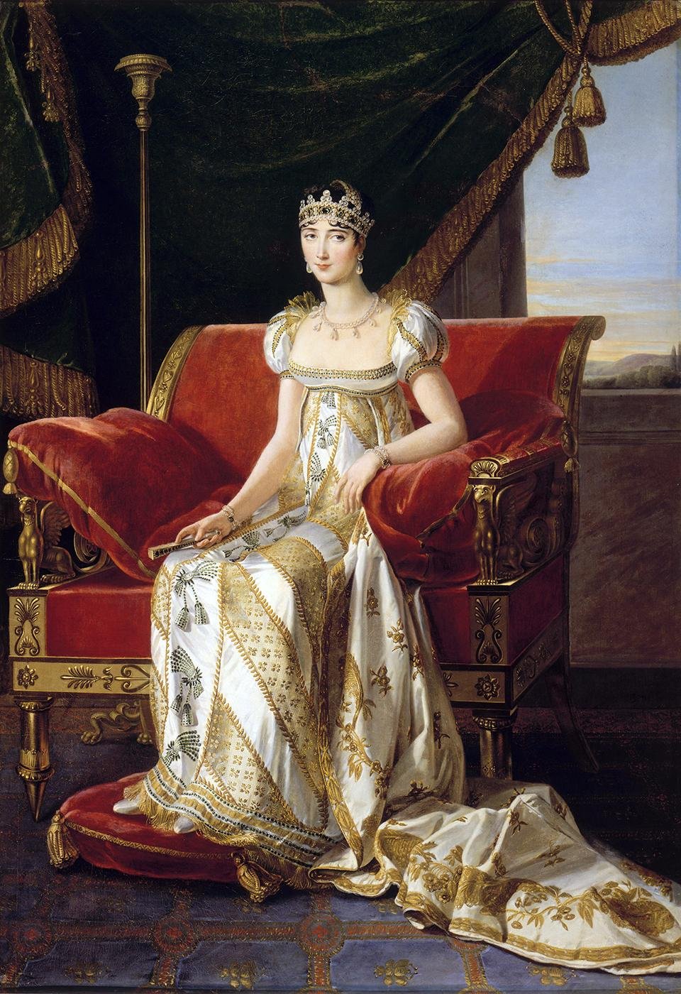 Marie-Guillemine Benoist: Portrait of Pauline Bonaparte princess Borghese (1808)