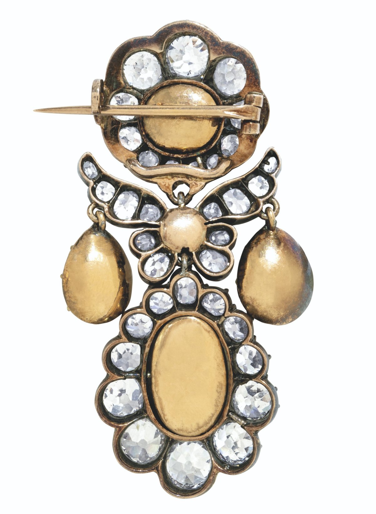 Early 19th Century Ruby and Diamond Brooch