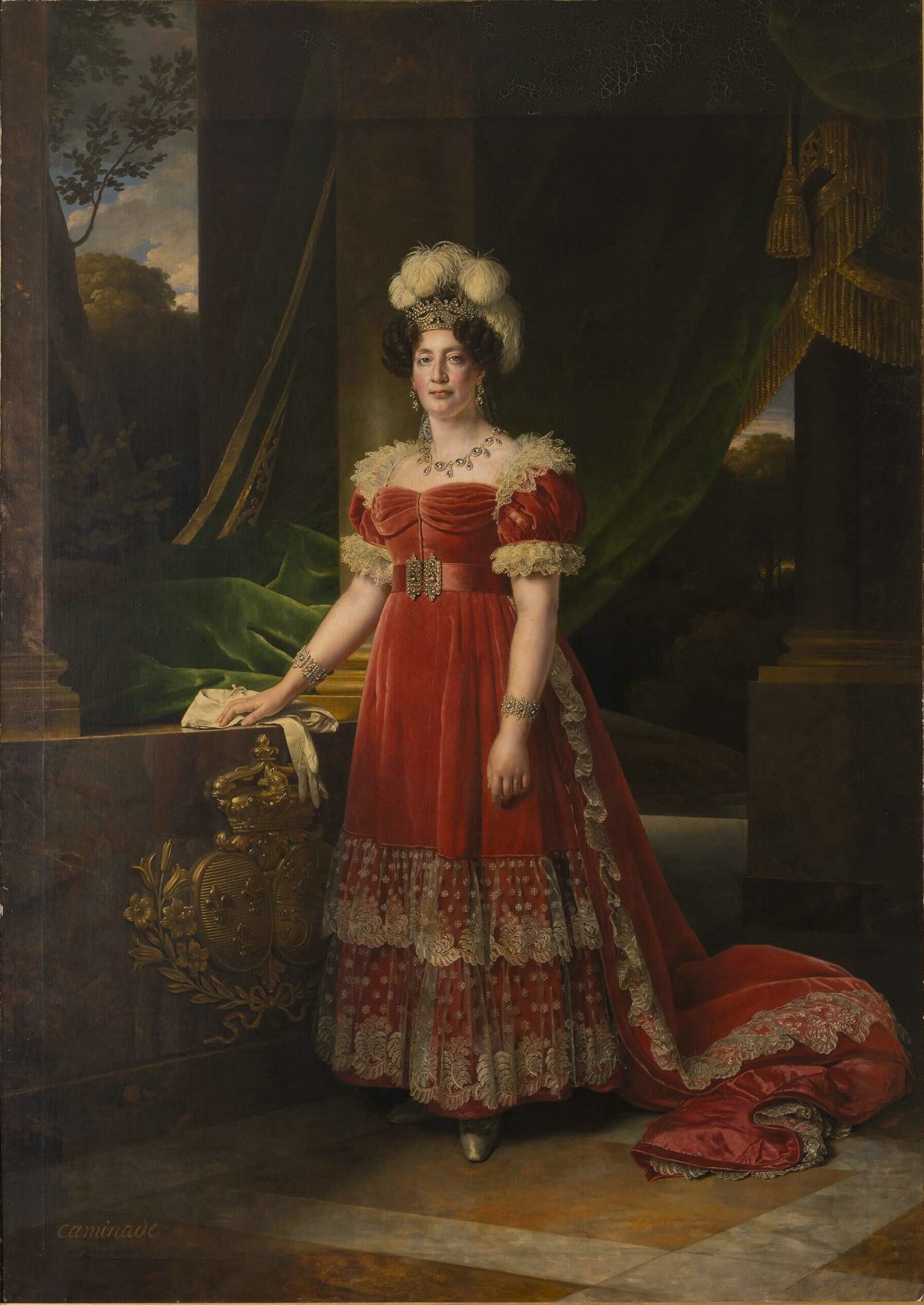 Alexandre-François Caminade: Portrait of Marie Thérèse of France, Duchess of Angoulême (1827)