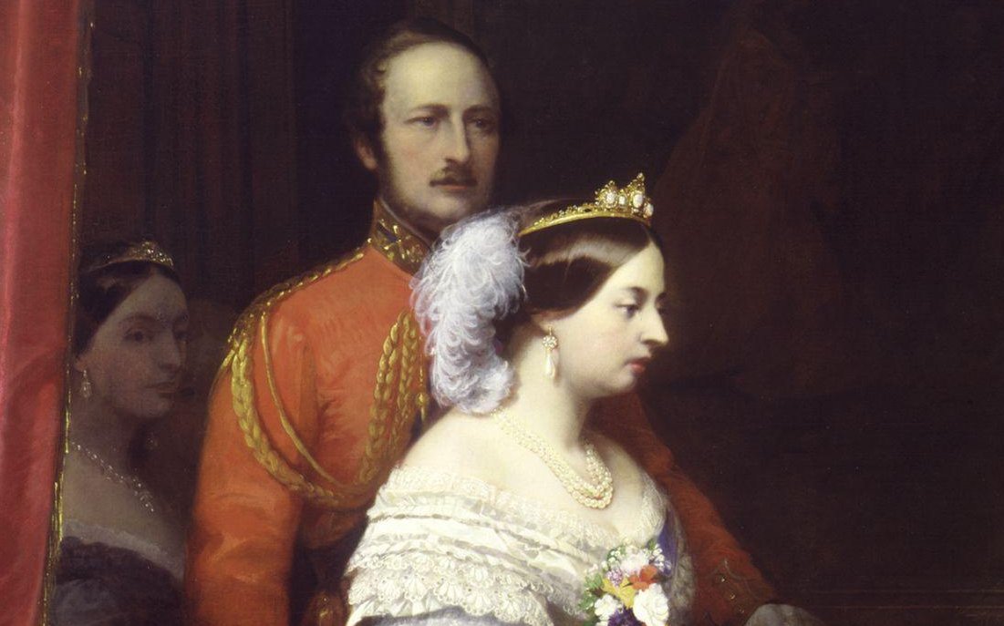 Thomas Jones Barker's portrait of Victoria and Albert, ca. 1863