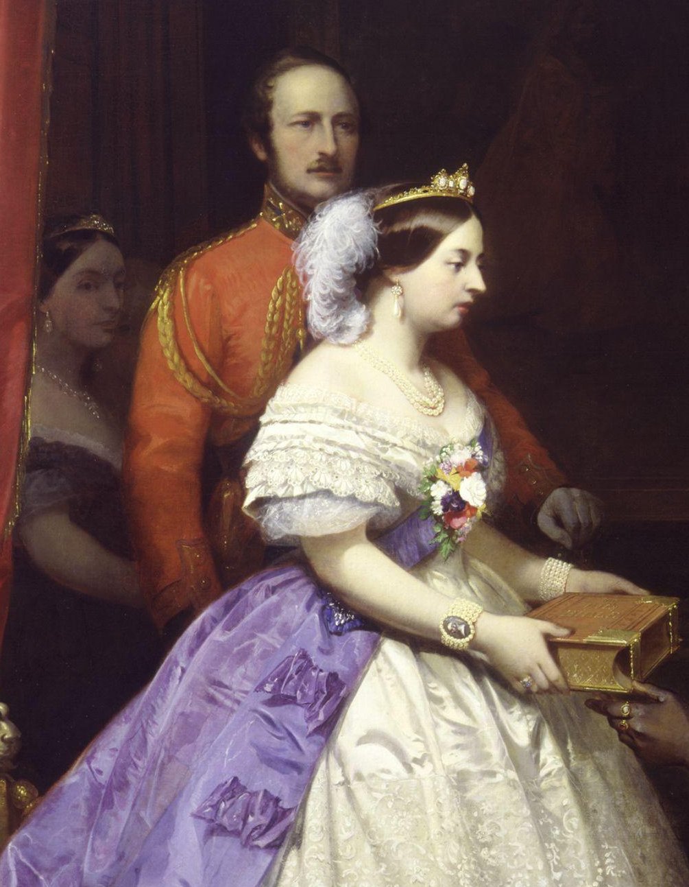 Thomas Jones Barker's portrait of Victoria and Albert, ca. 1863