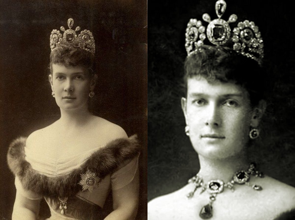 Grand Duchess Maria Pavlovna of Russia wears her sapphires