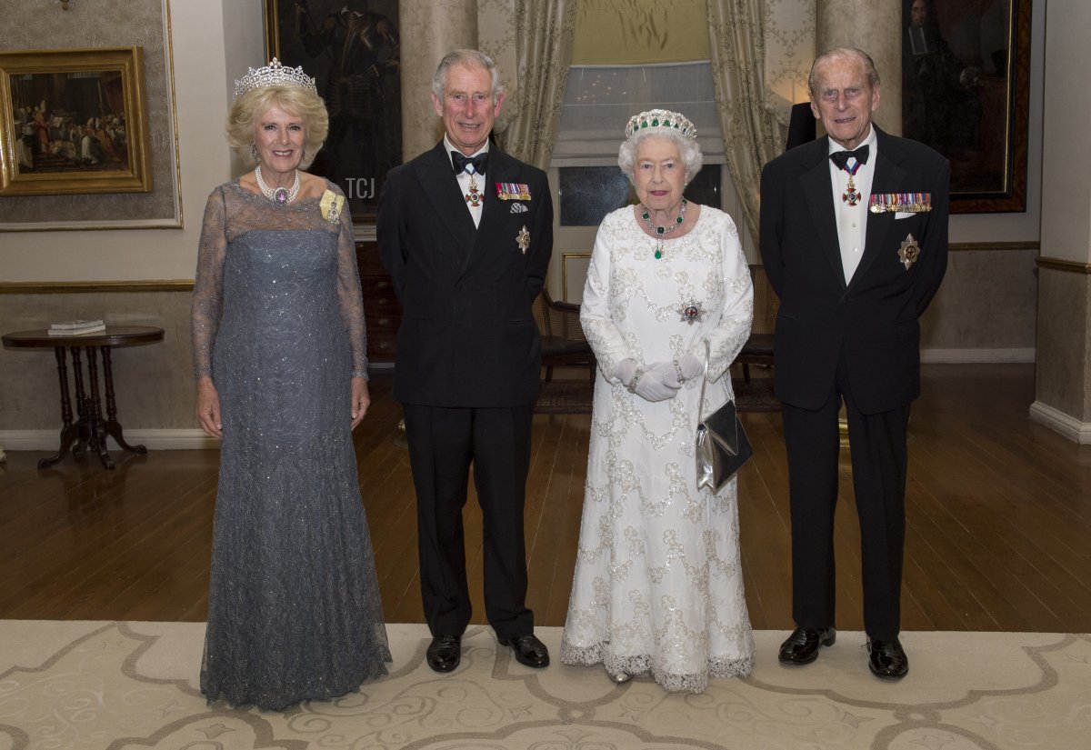 Camilla, Duchess of Cornwall, Prince Charles, Prince of Wales, Queen Elizabeth II and Prince Philip, Duke of Edinburgh pose as they attend a dinner at the Corinthia Palace Hotel in Attard during the Commonwealth Heads of Government Meeting (CHOGM) on November 27, 2015 near Valletta, Malta