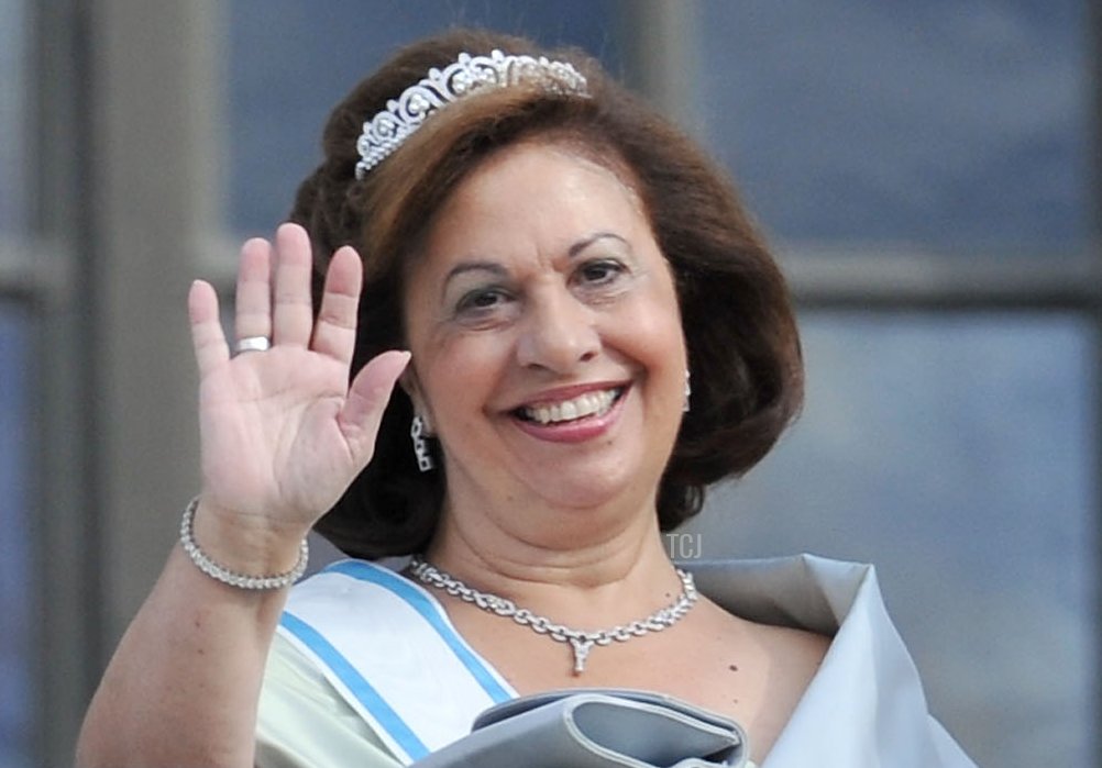 Crown Prince Alexander and Crown Princess Katherine of Serbia arrive for the wedding of Crown Princess Victoria of Sweden and Daniel Westling in Stockholm, Sweden, 19 June 2010