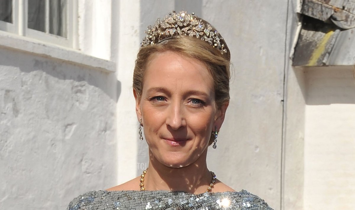 Princess Alexandra and Greve Jeffersom-Friedrich von Pfeil arrive to attend the wedding between Prince Joachim of Denmark and Marie Cavallier on May 24, 2008 at the Mogeltonder church in Mogeltonder, Denmark
