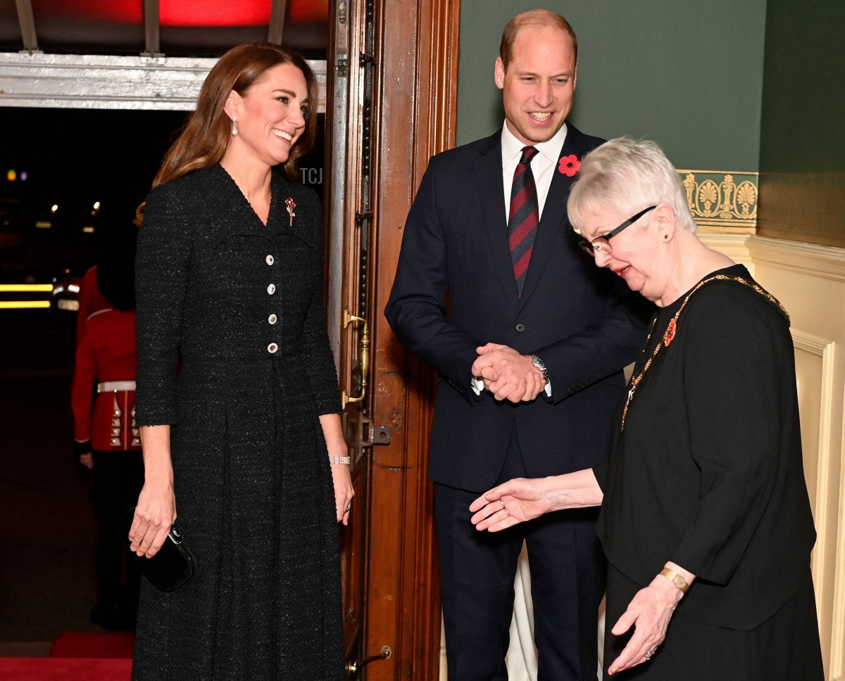 The Duke and Duchess of Cambridge attend the Royal British Legion festival of Remembrance at the Albert Hall on November 13, 2021 in London, England