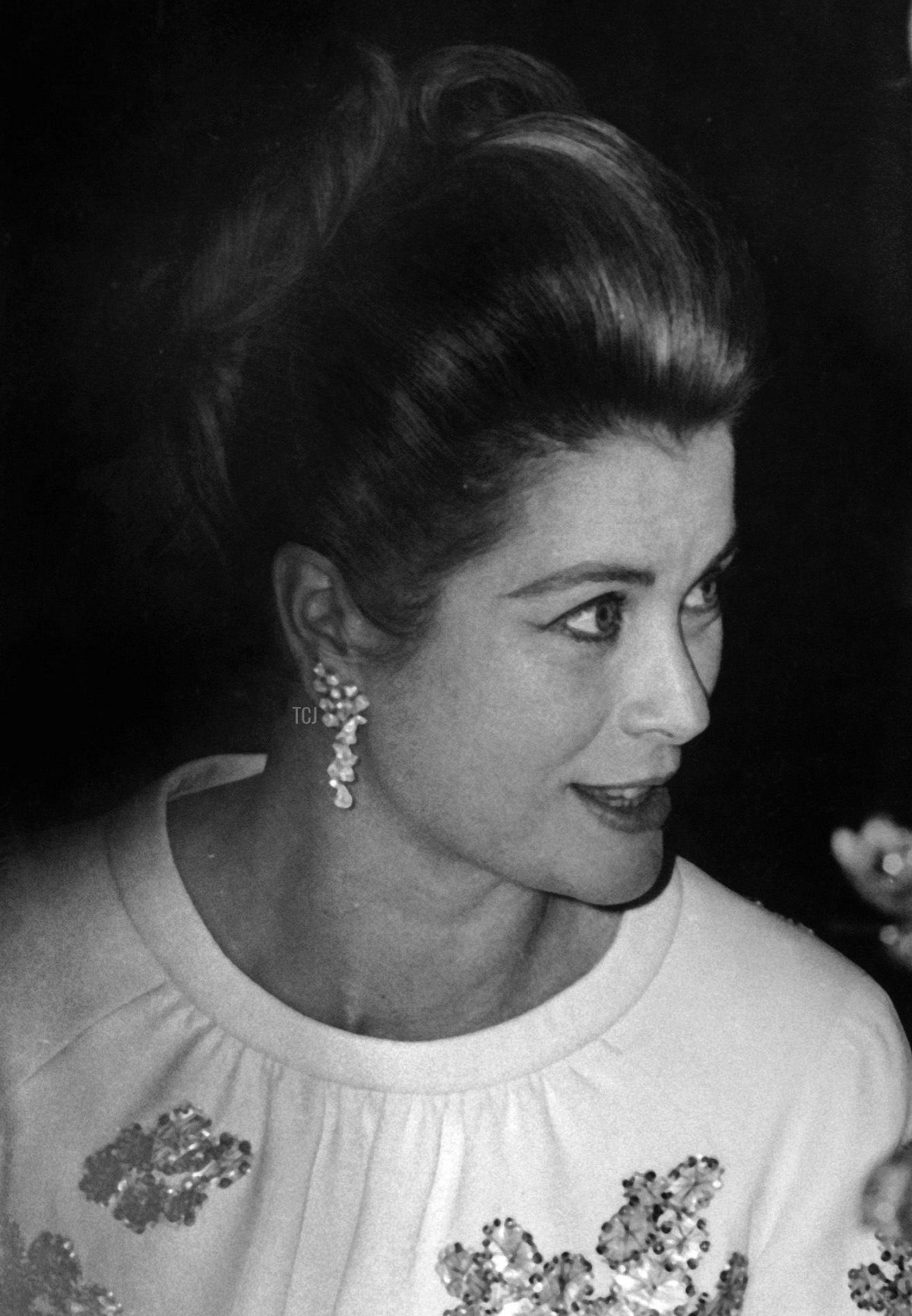 Princess Grace attends a dinner celebrating the 50th anniversary of the Anglo-American Hospital in Nice, May 7, 1966