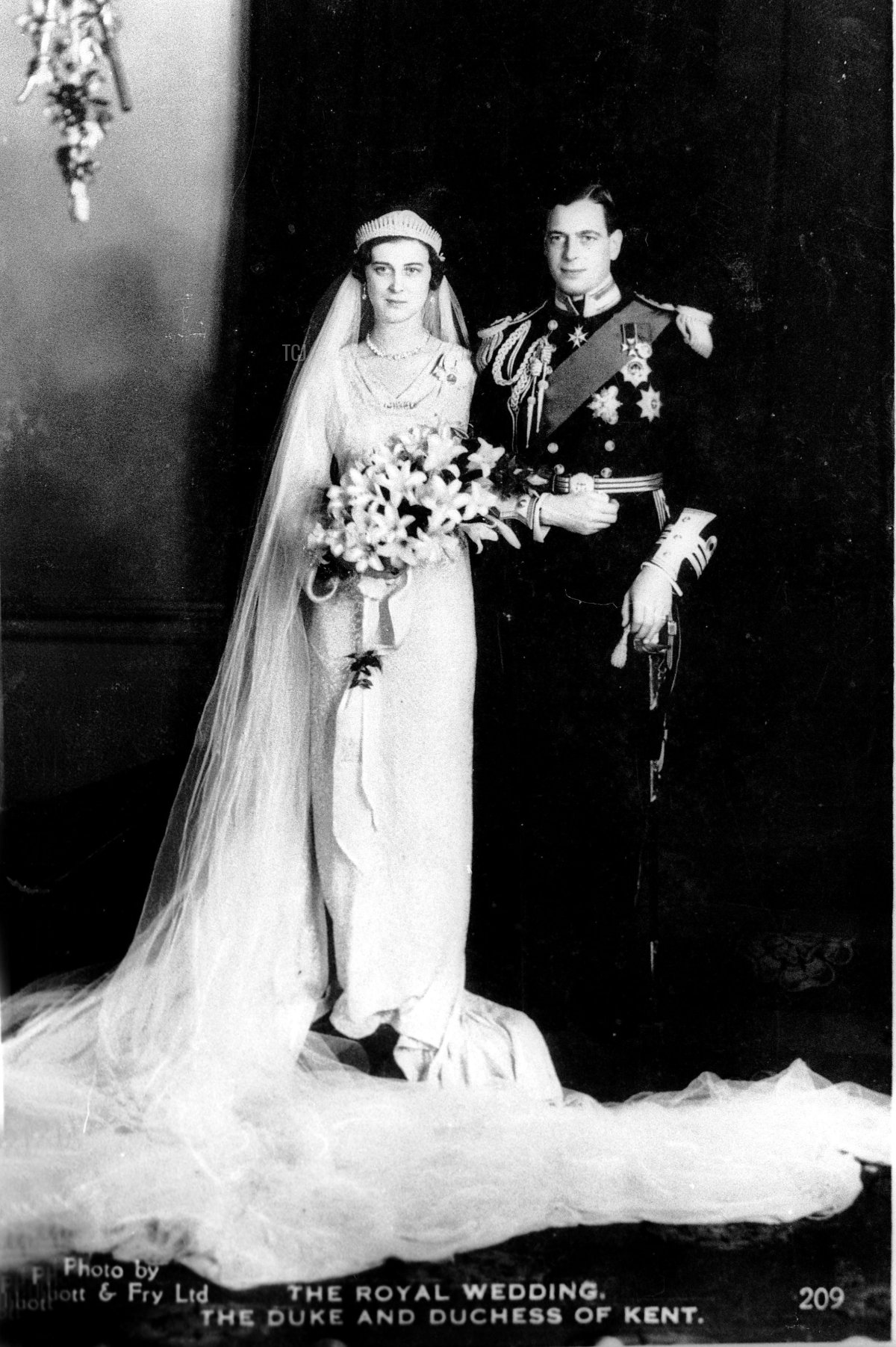 Wedding of Duke of Kent and Princess Marina of Greece in 1934
