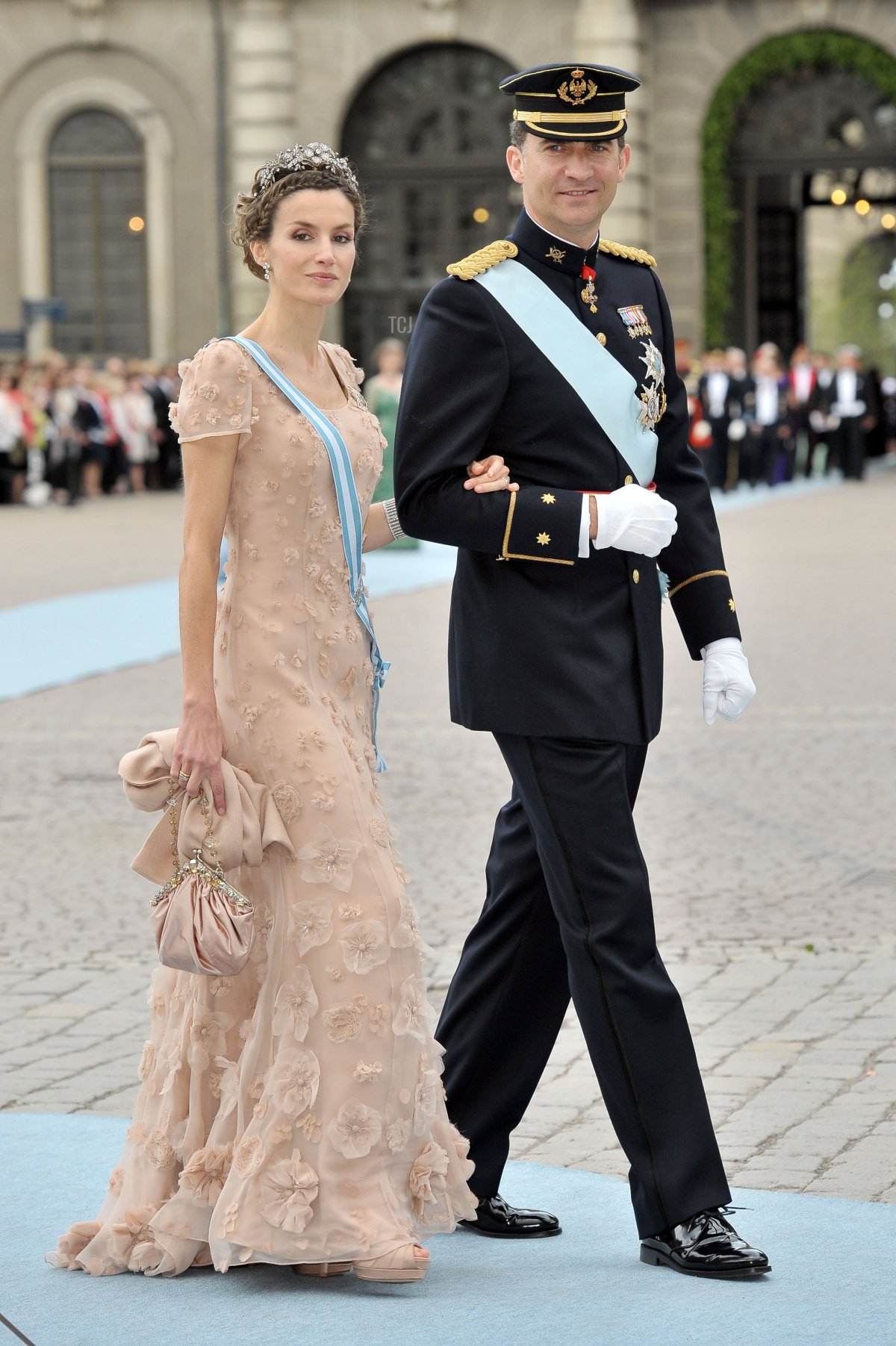 Felipe, the Prince of Asturias and Letizia, the Princess of Asturias attend the Wedding of Crown Princess Victoria of Sweden and Daniel Westling on June 19, 2010 in Stockholm, Sweden